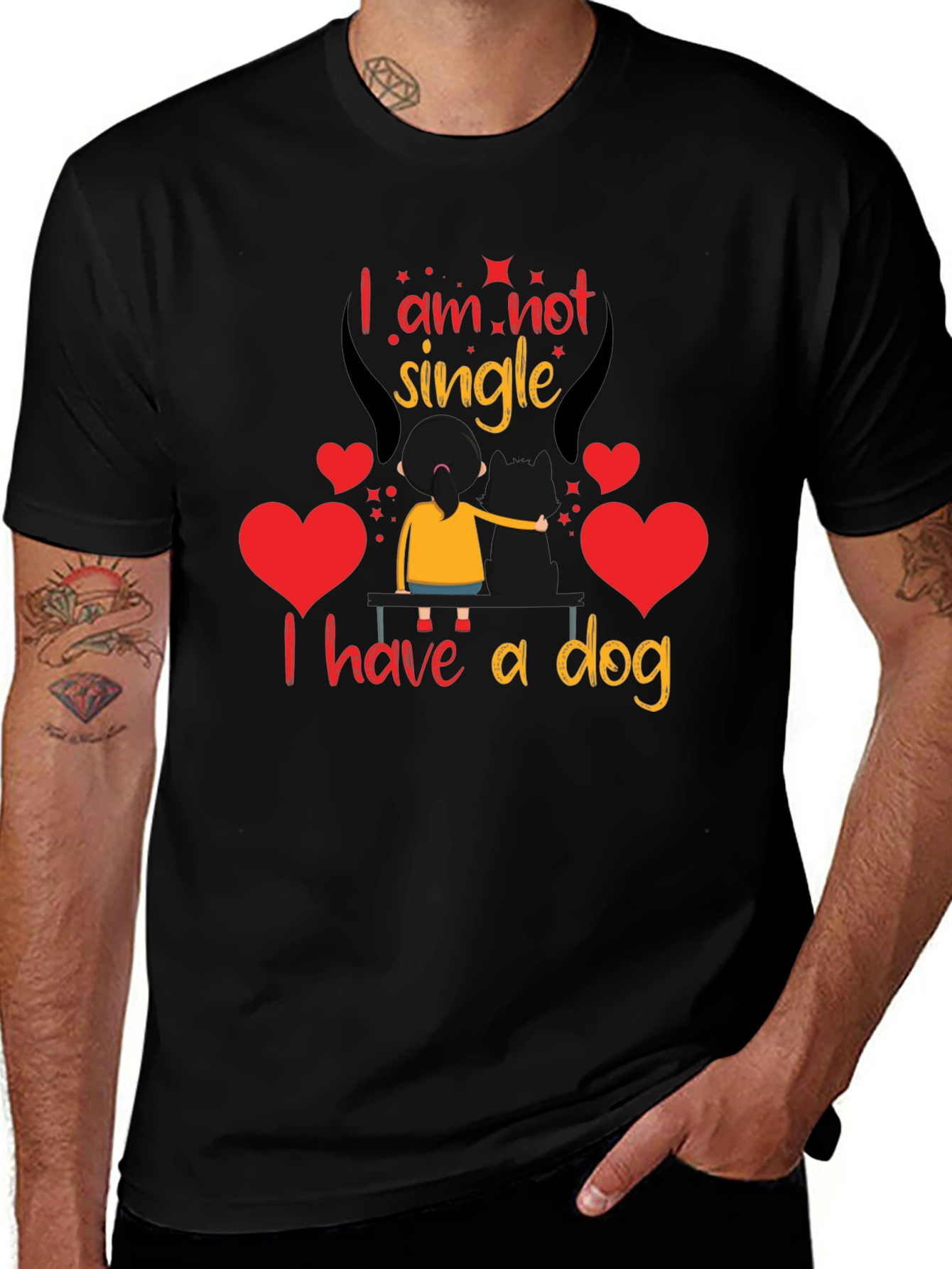 Variant 13 of I'm Not Single, I Have A Dog Graphic Tee