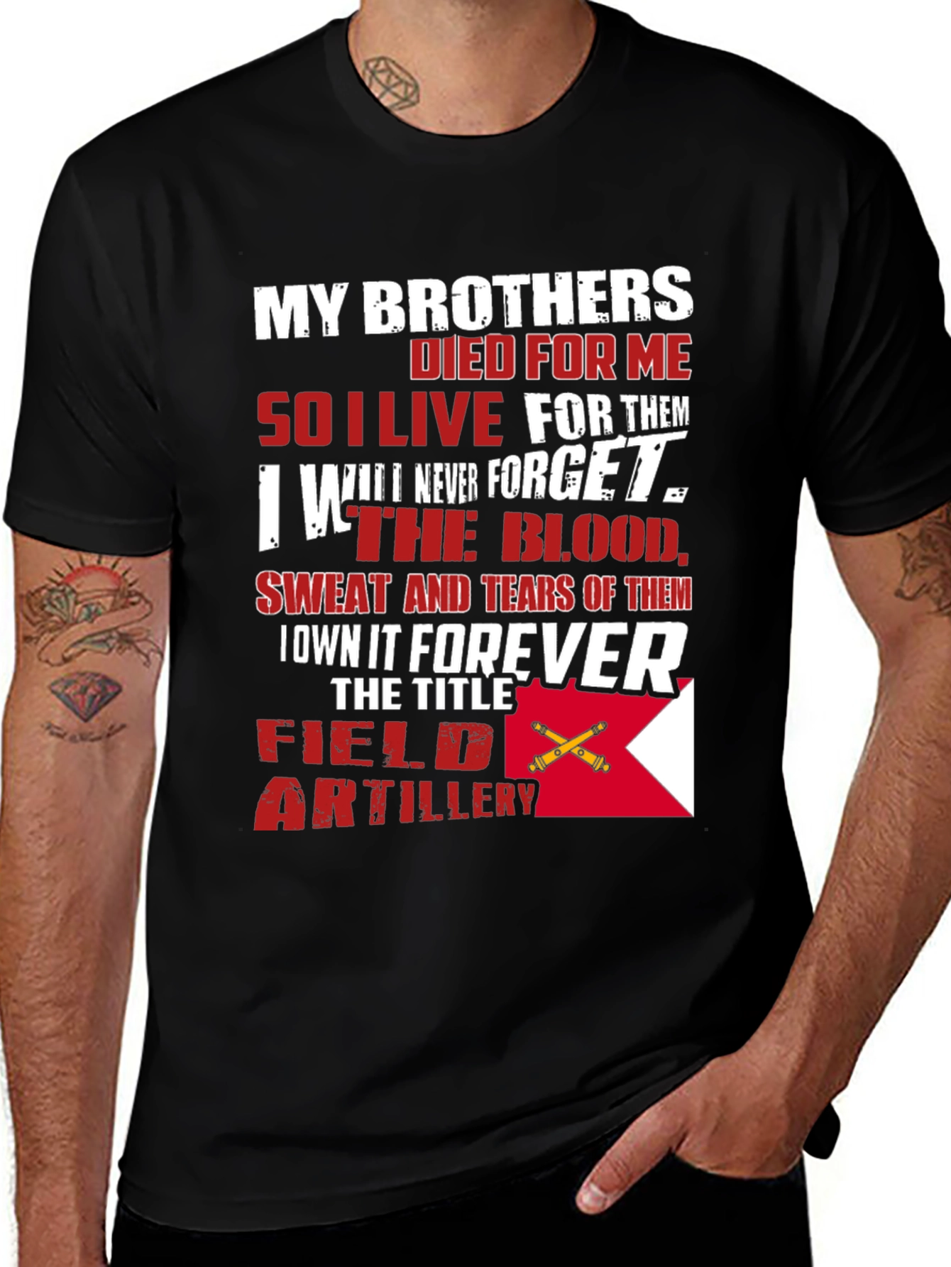 Variant 29 of Field Artillery Graphic T-Shirt - Patriotic Military Tee