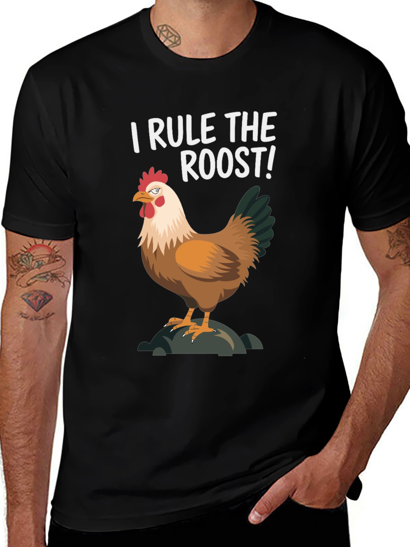 Variant 17 of I Rule The Roost Chicken Graphic Tee