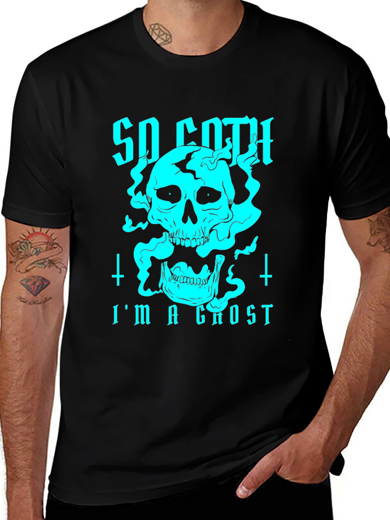 Variant 10 of So Goth I'm a Ghost Graphic Tee