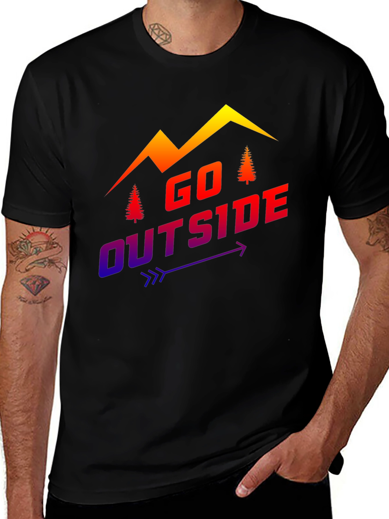 Go Outside Graphic Tee - Adventure Awaits