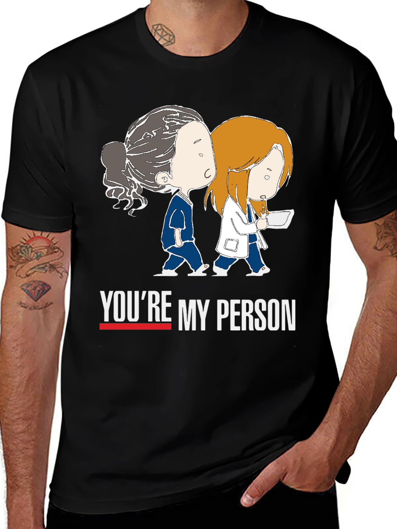 Variant 14 of You're My Person Black Tee