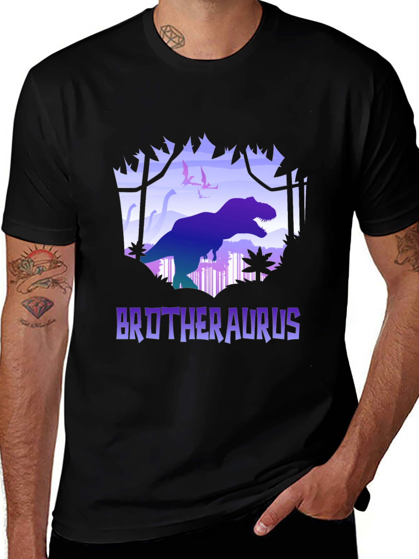 Brotheraurus T-Shirt - Dinosaur Graphic Tee