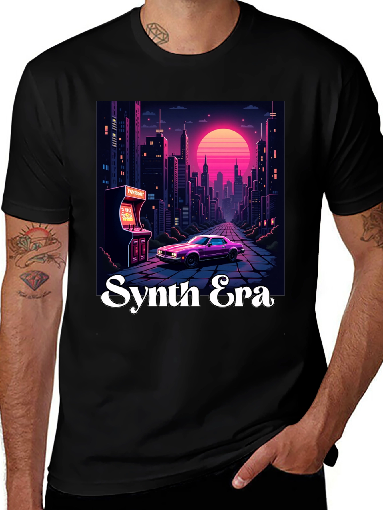 Variant 11 of Synth Era T-Shirt: Retro 80s Style