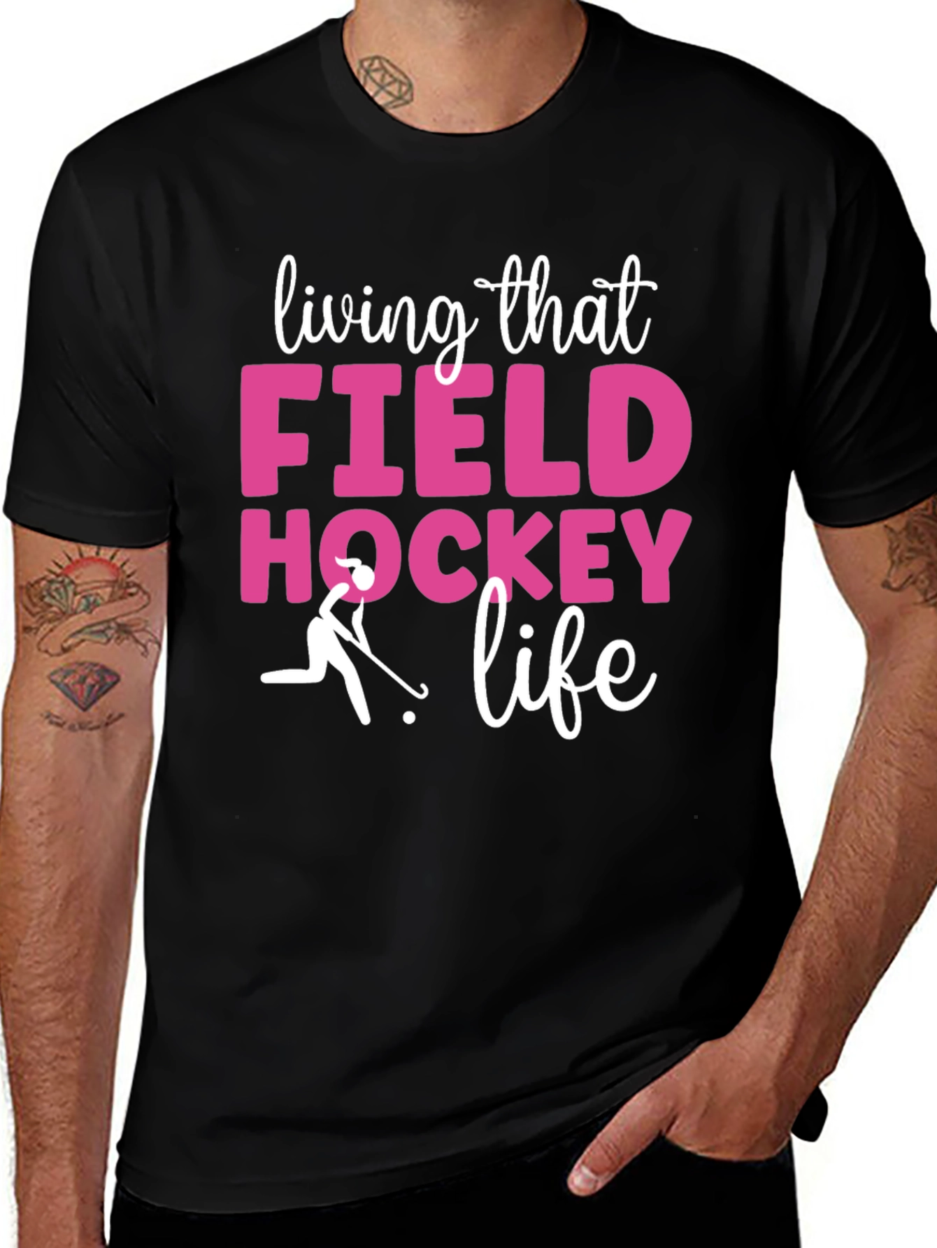 Variant 24 of Field Hockey Life T-Shirt - Sporty Graphic Tee