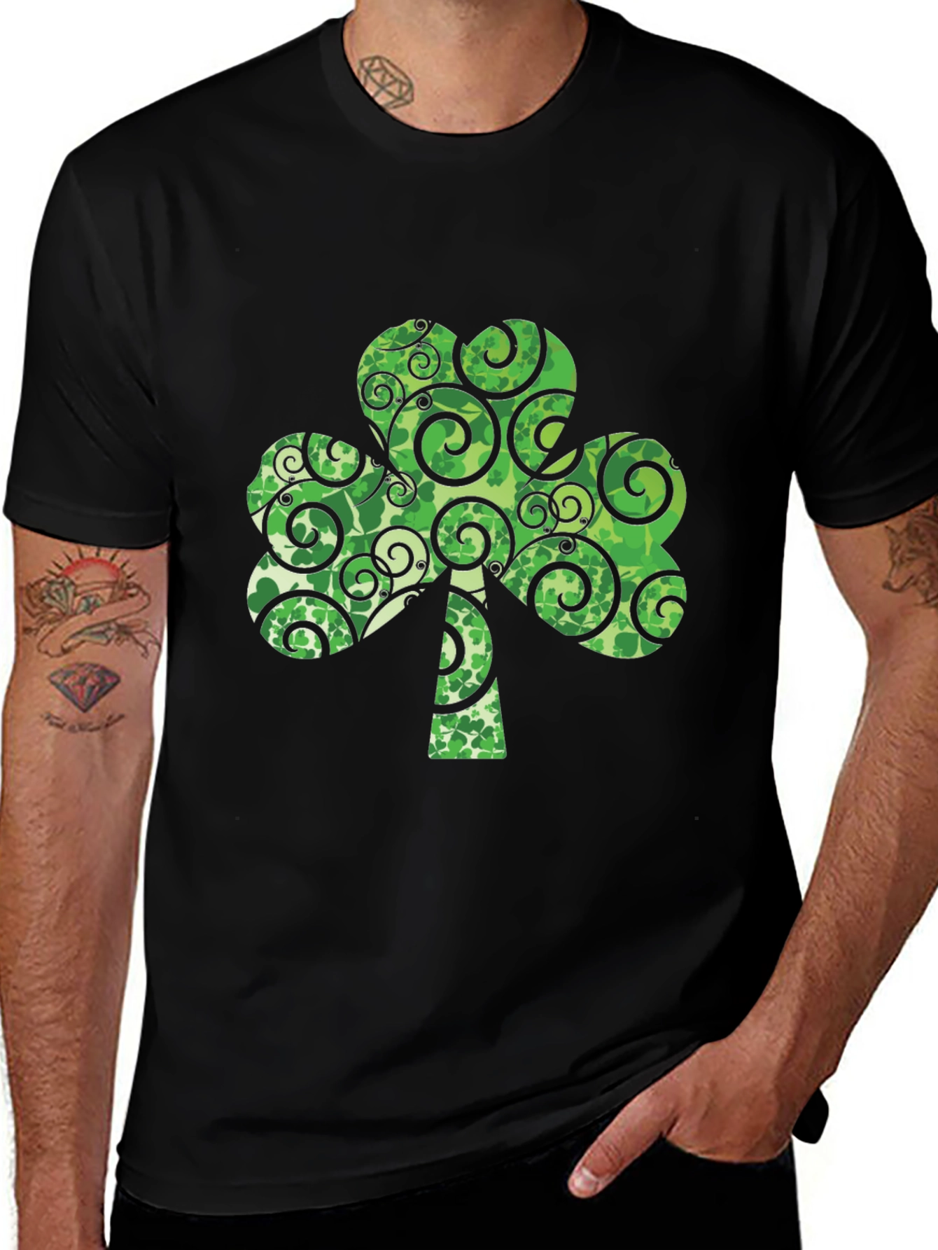 Variant 22 of Shamrock Swirl T-Shirt