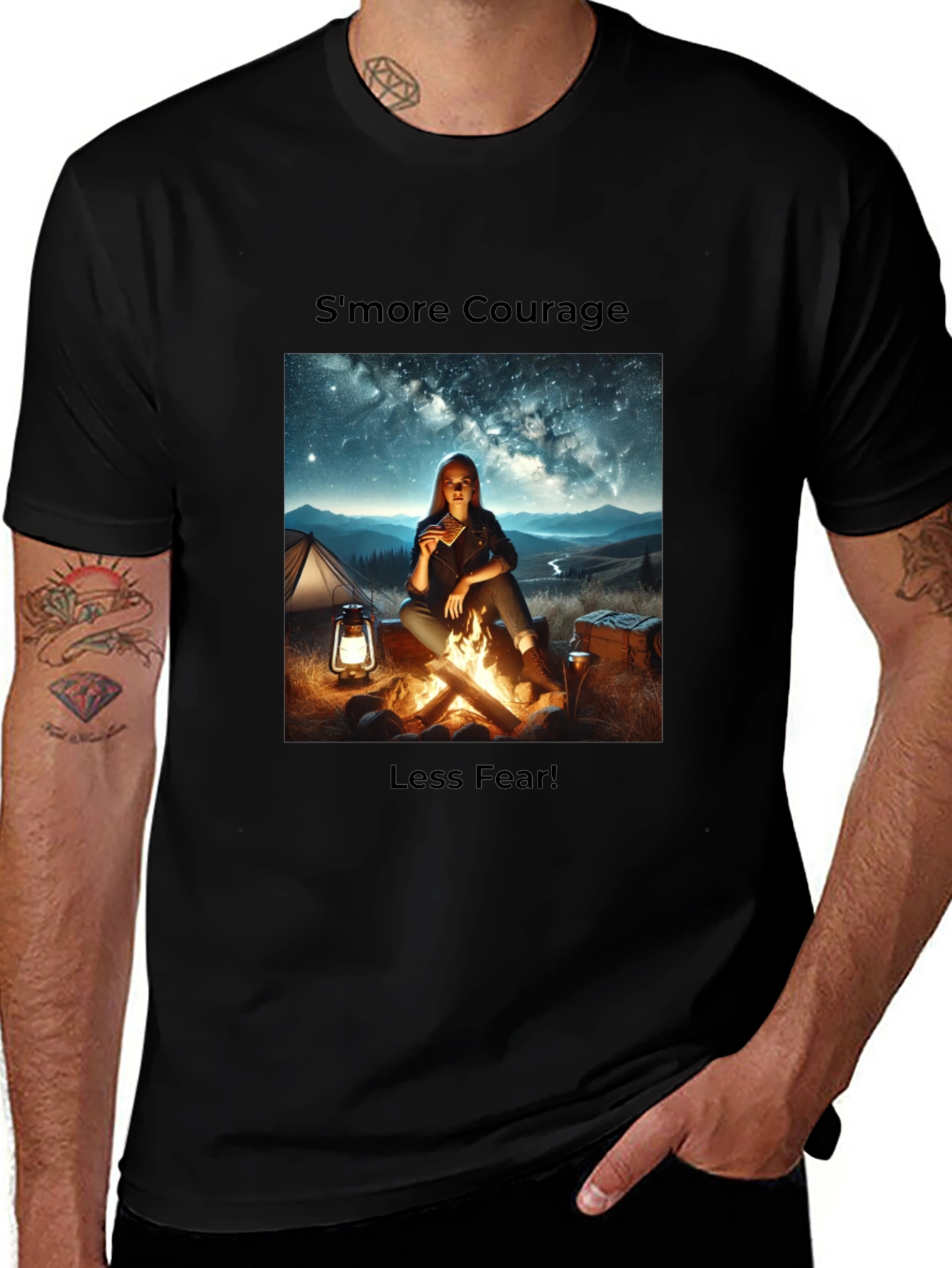 Variant 26 of S'more Courage Graphic Tee - Camping Comfort