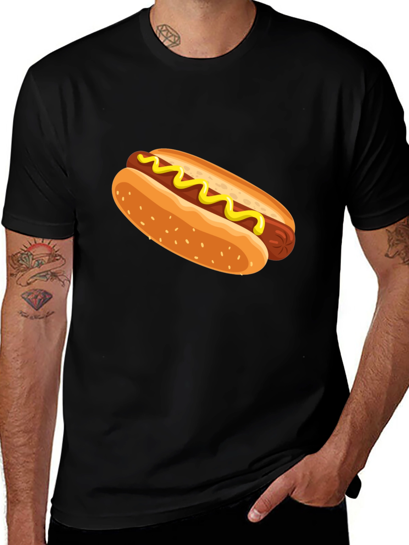 Variant 6 of Hot Dog Graphic T-Shirt - Unisex Casual Tee