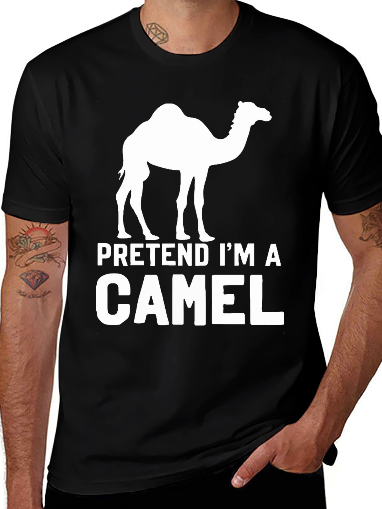 Variant 15 of Pretend I'm a Camel T-Shirt - Funny Costume Party Tee