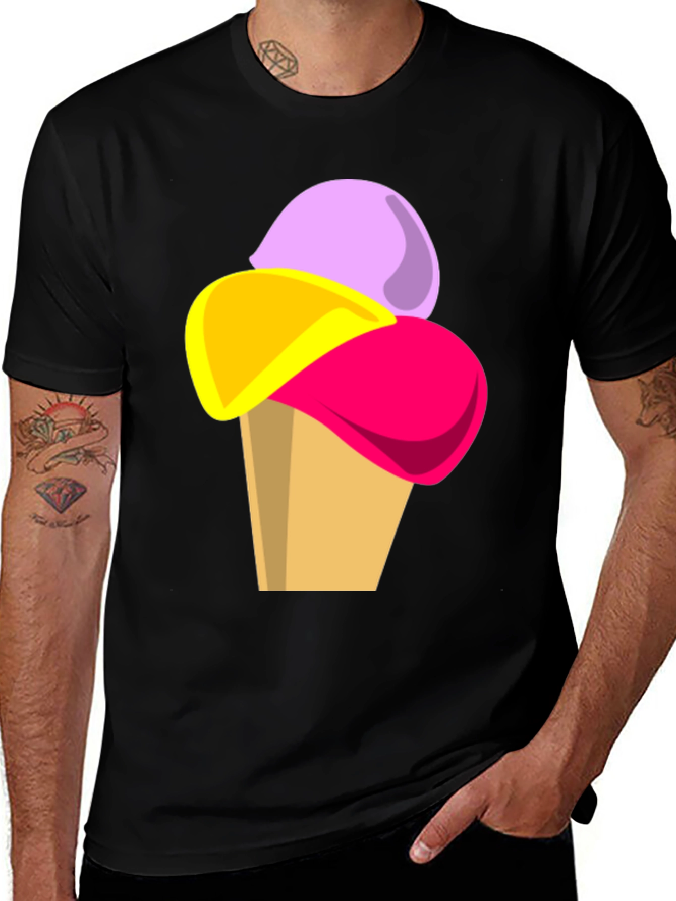 Variant 7 of Ice Cream Graphic Tee - Fun Casual T-Shirt