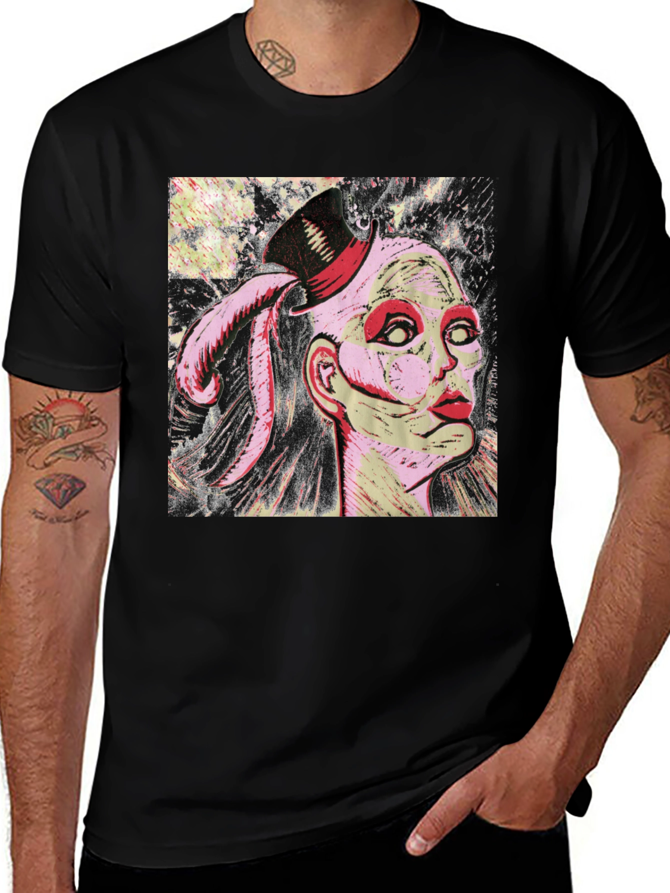 Variant 25 of Graphic Print Black T-Shirt