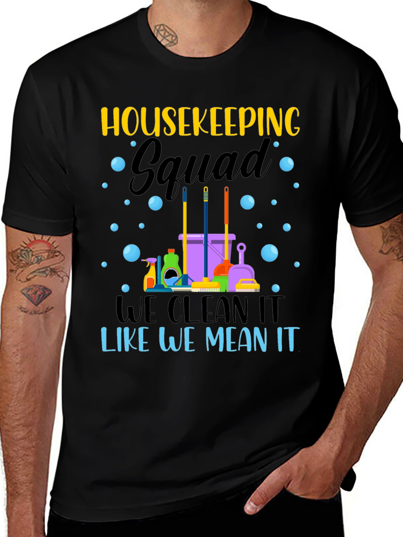 Variant 28 of Housekeeping Squad Graphic Tee