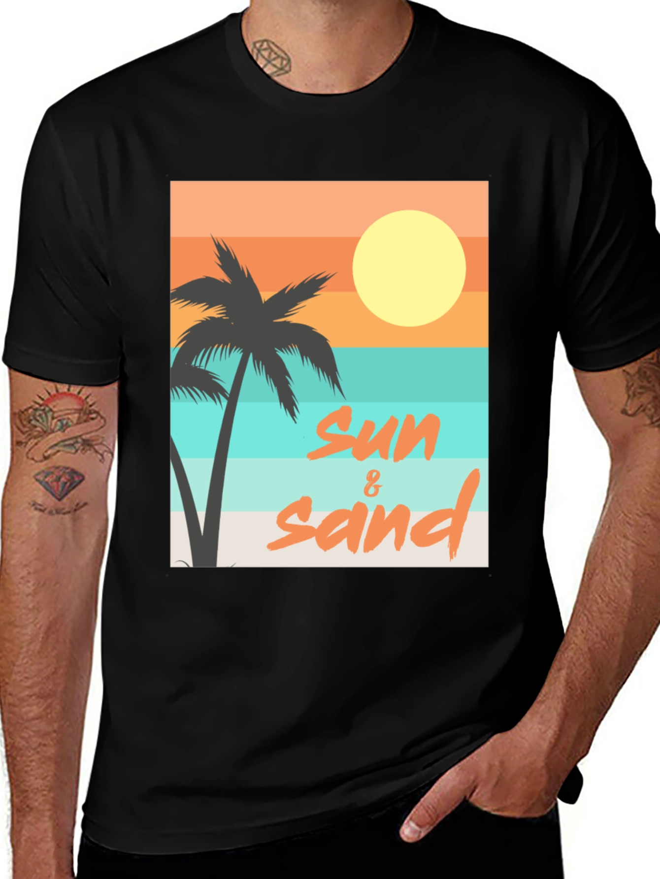 Variant 3 of Sun & Sand Graphic Tee - Relaxed Beach Vibes