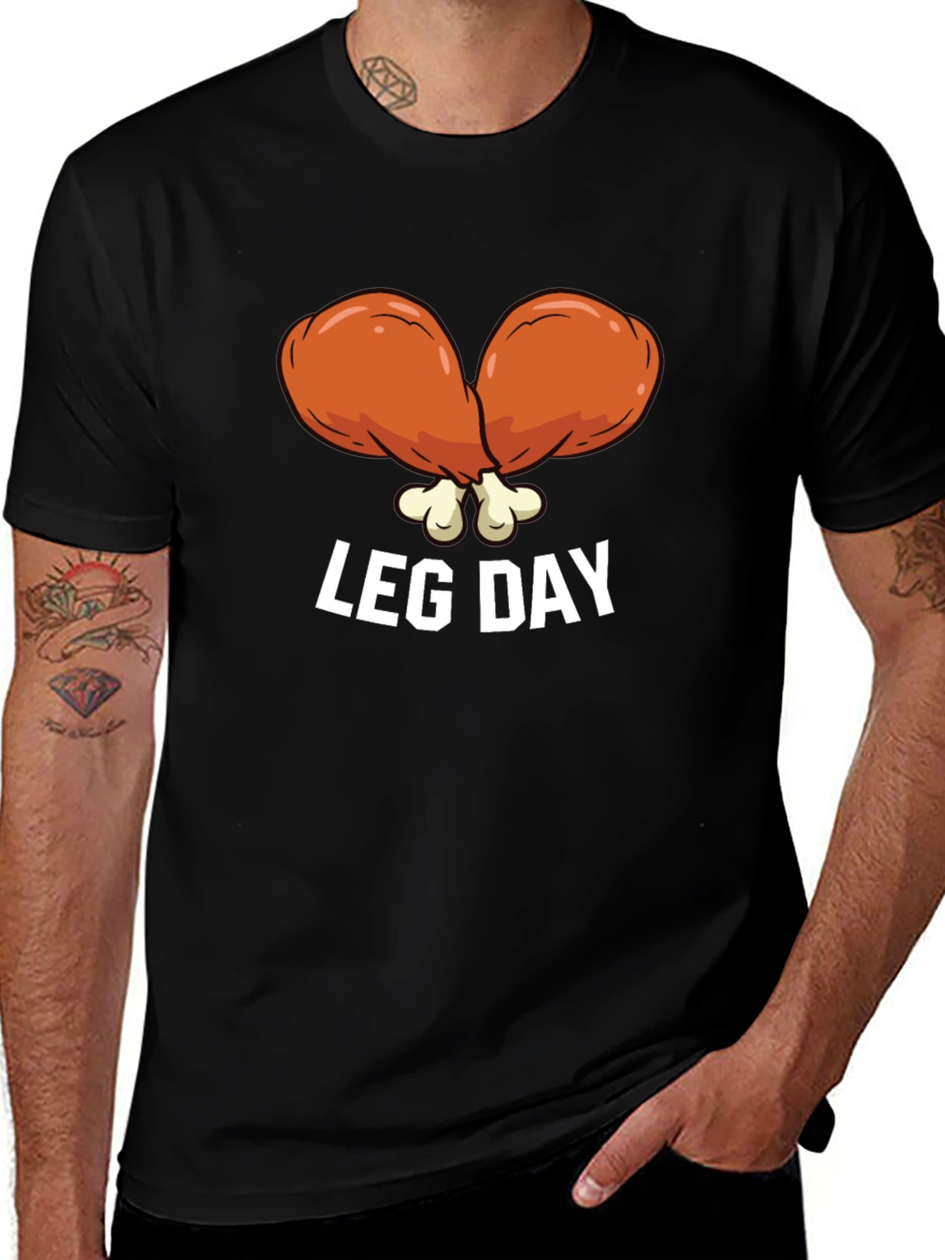 Variant 13 of Funny Leg Day T-Shirt for Gym Lovers