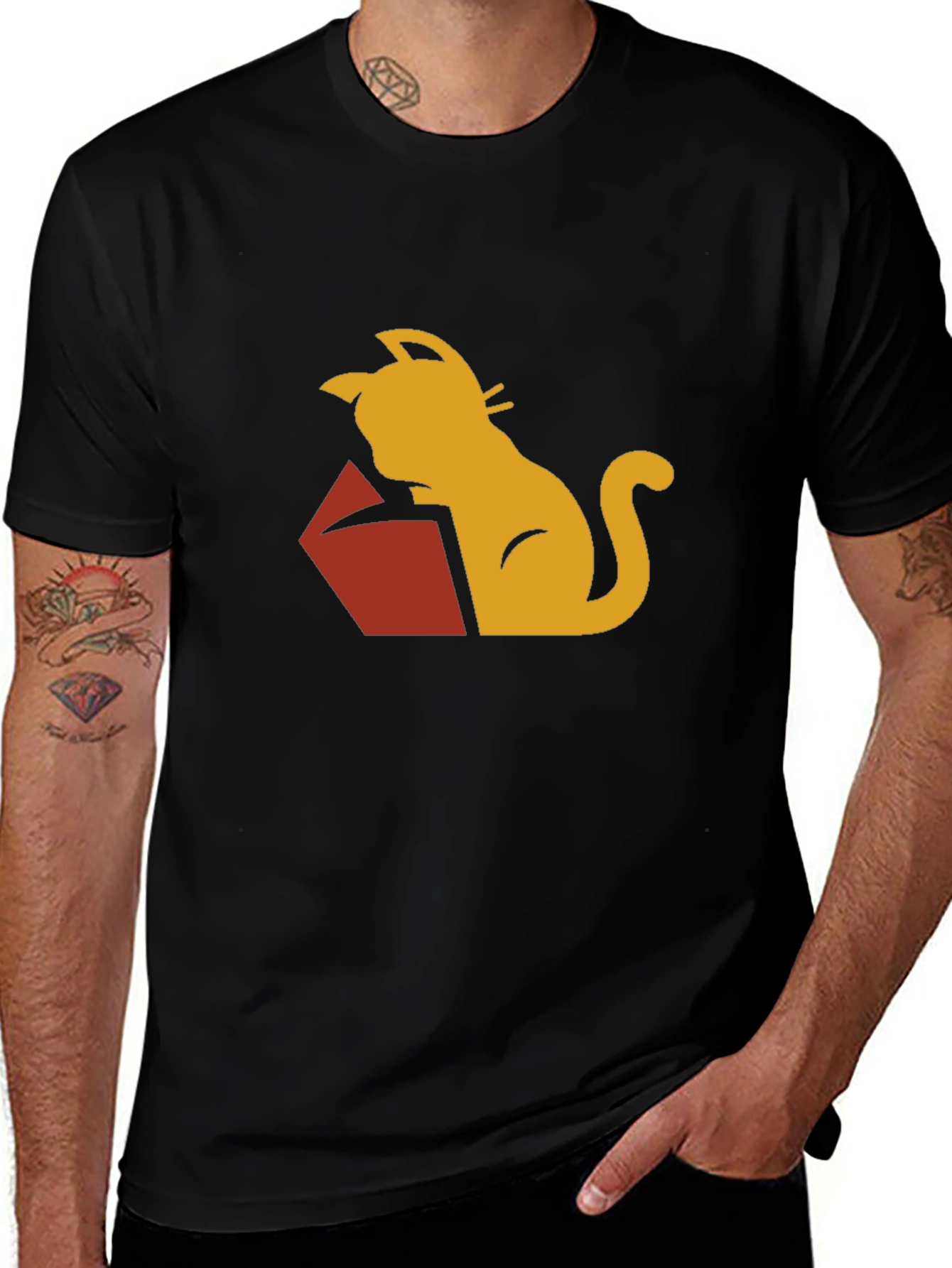 Cat Reading Book Graphic Tee - Stylish Casual Wear