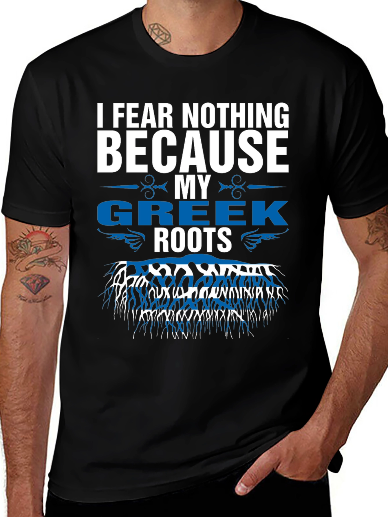 Greek Roots T-Shirt - I Fear Nothing