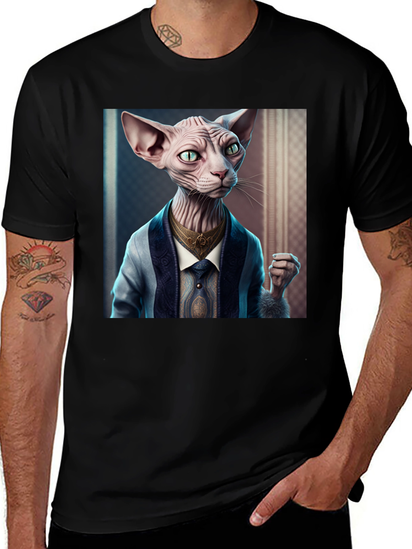 Sophisticated Sphynx Cat T-Shirt