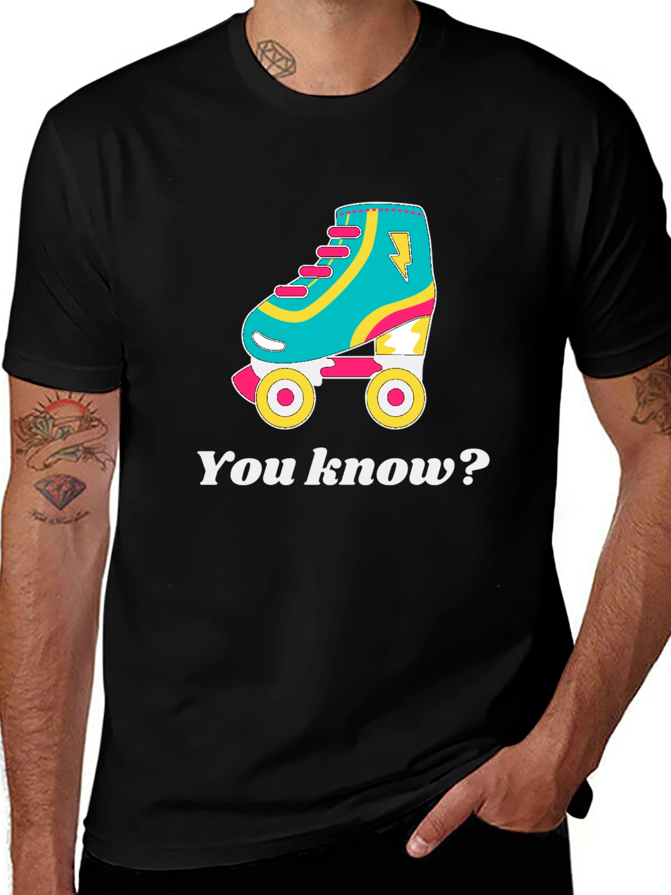 Variant 30 of Retro Roller Skate T-Shirt - You Know?