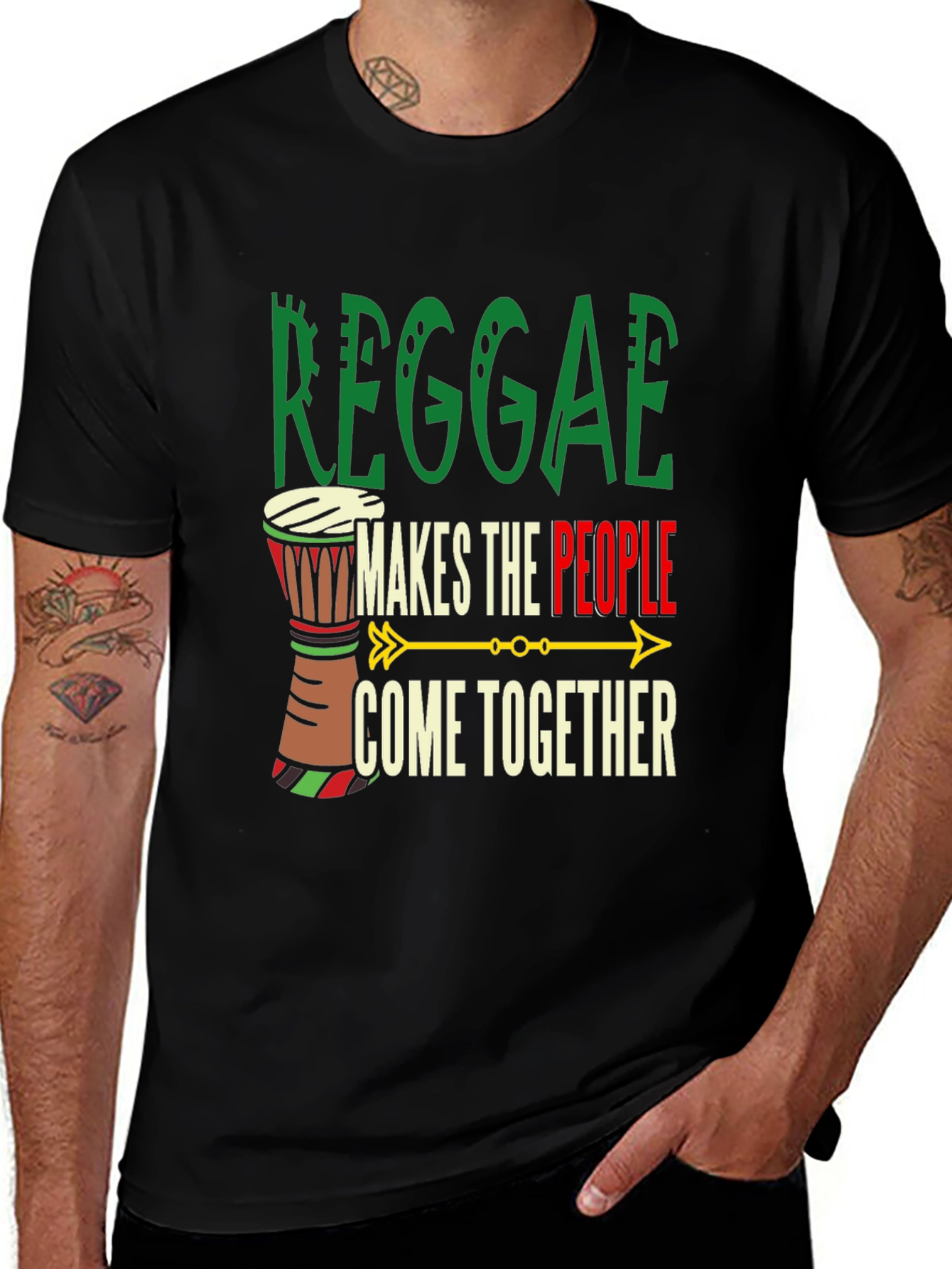 Variant 9 of Reggae Makes the People Come Together T-Shirt