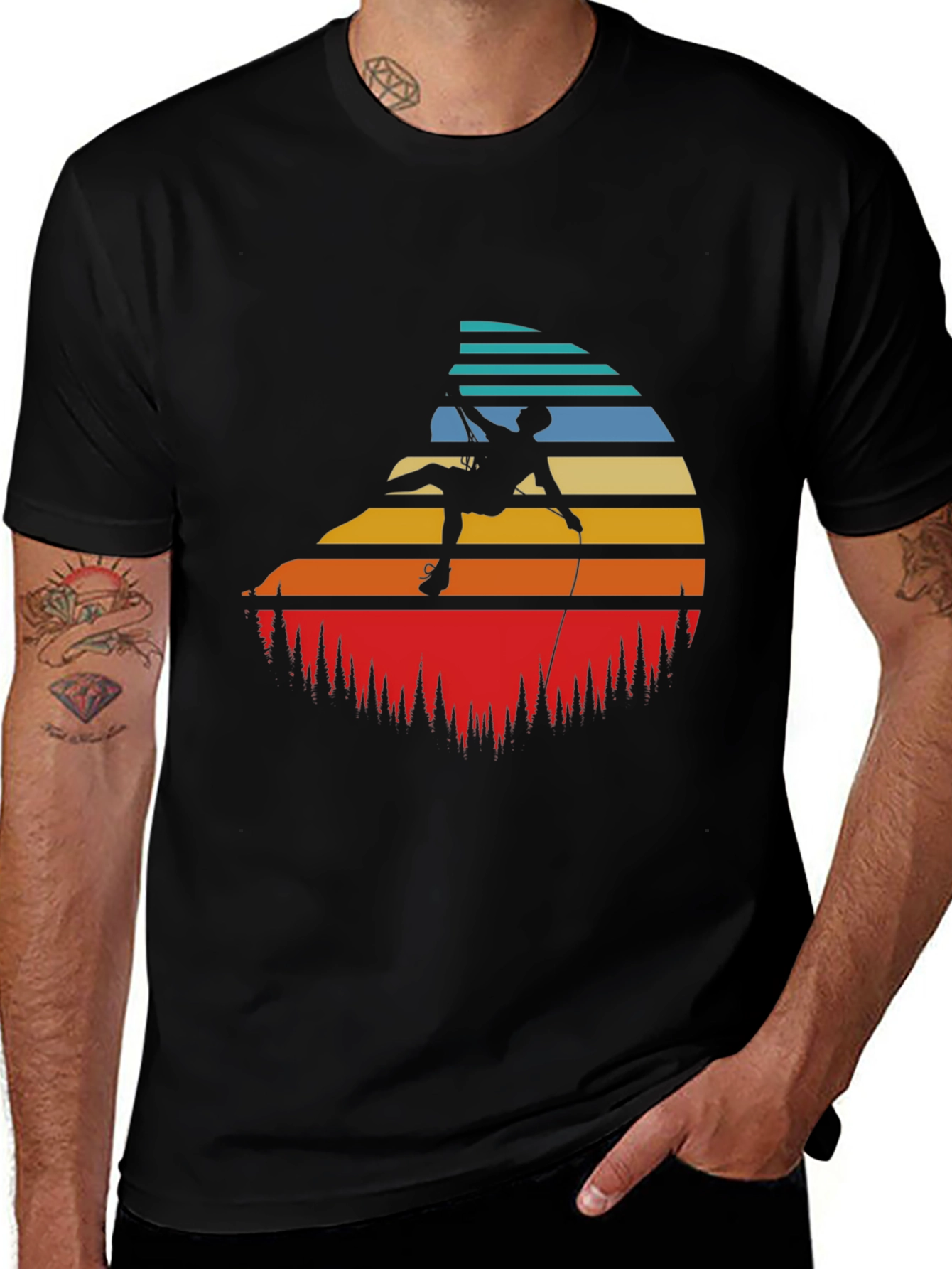 Variant 4 of Retro Climbing T-Shirt - Adventure Awaits!