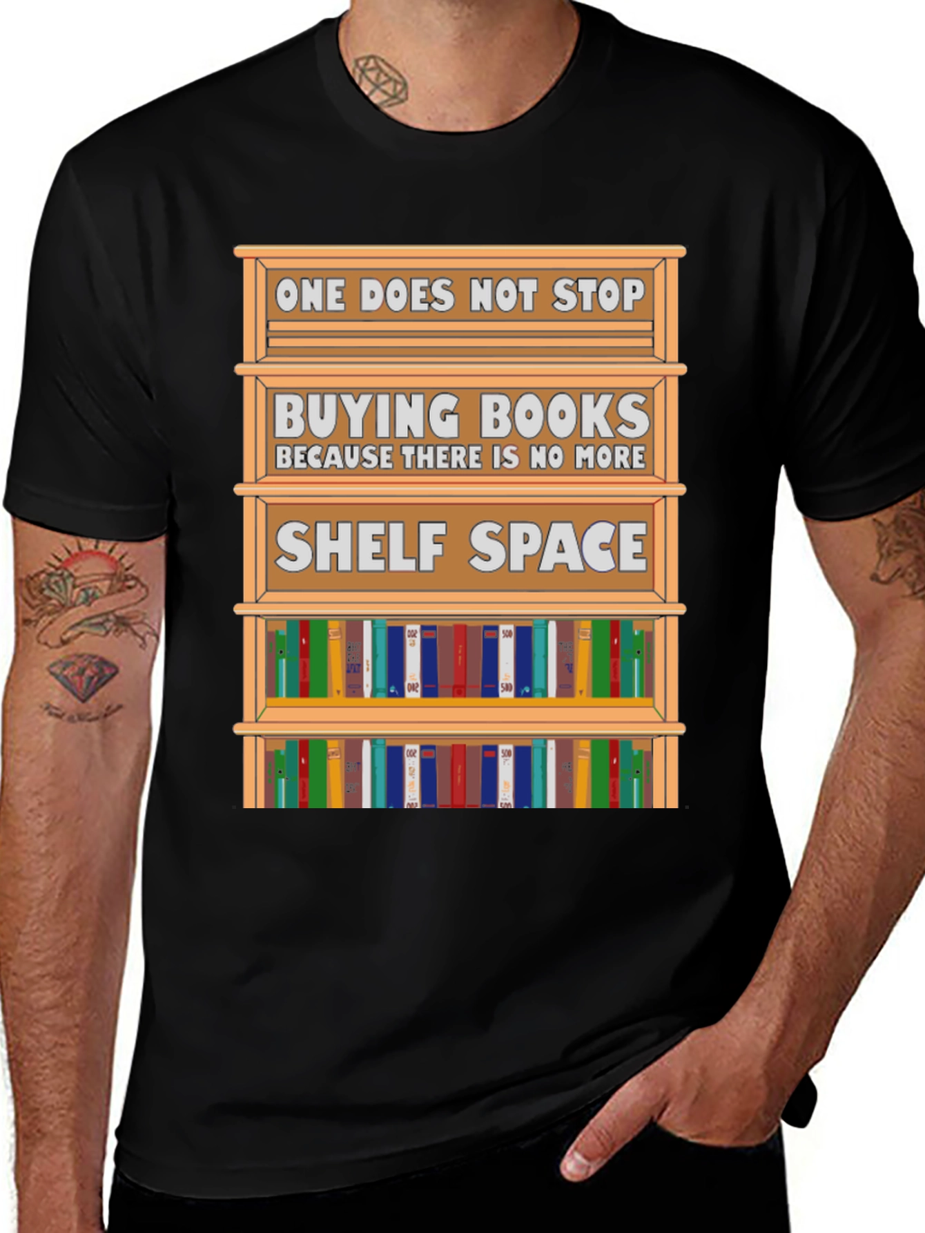 Variant 25 of Book Lover T-Shirt: One Does Not Stop Buying