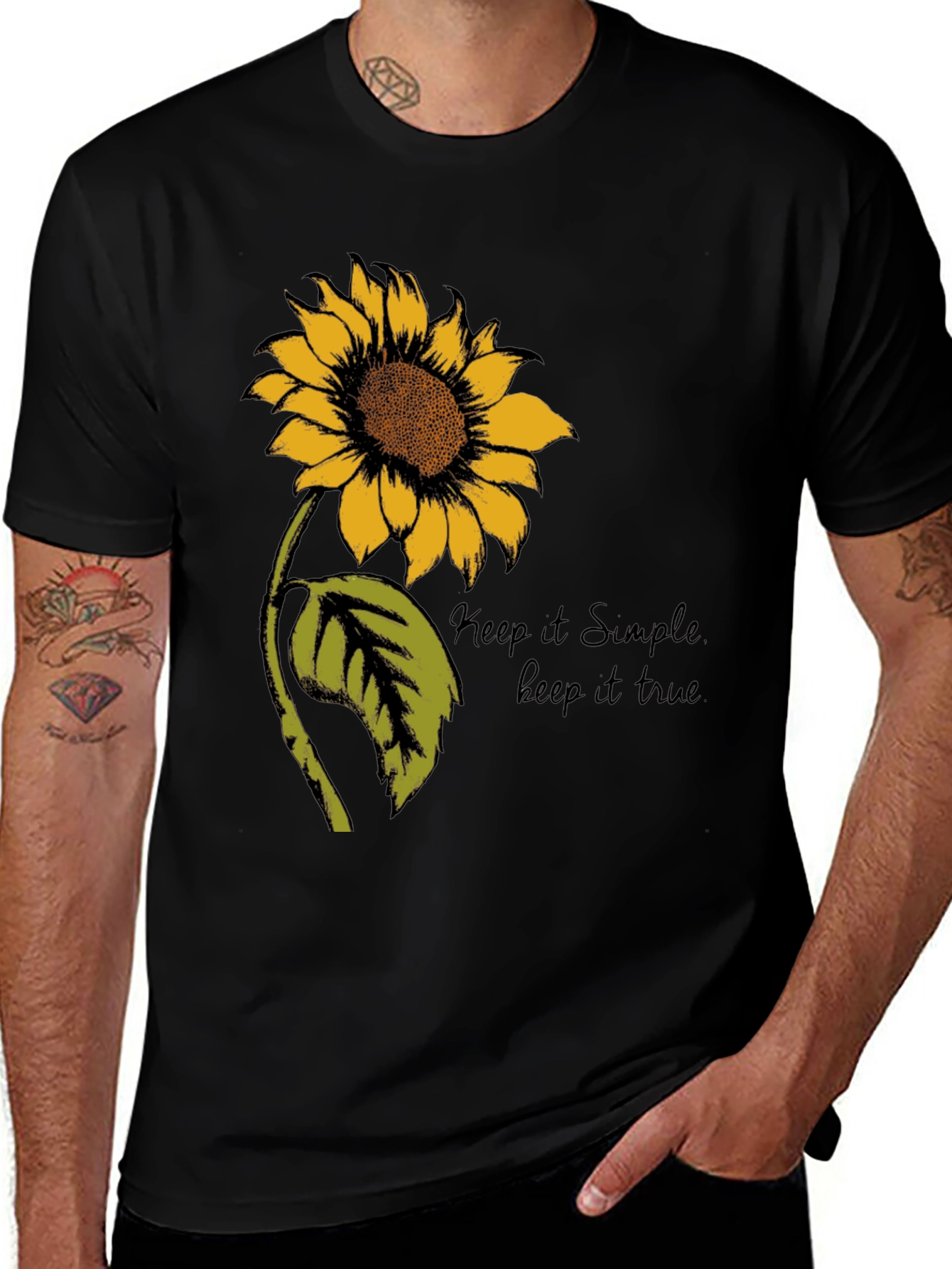 Sunflower Graphic Tee - Keep it Simple, Keep it True