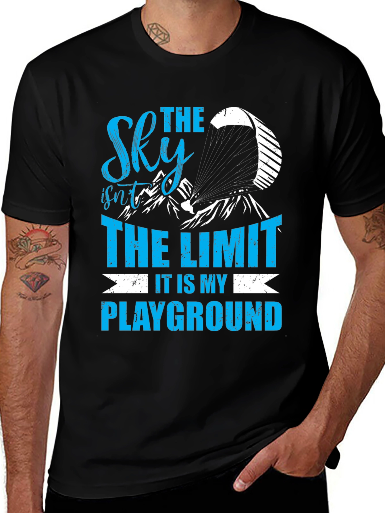 Skydiving Playground T-Shirt - The Sky Isn't The Limit