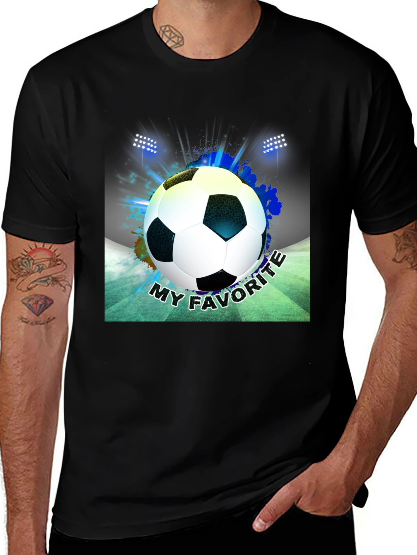 Variant 13 of Soccer Ball Graphic T-Shirt - My Favorite