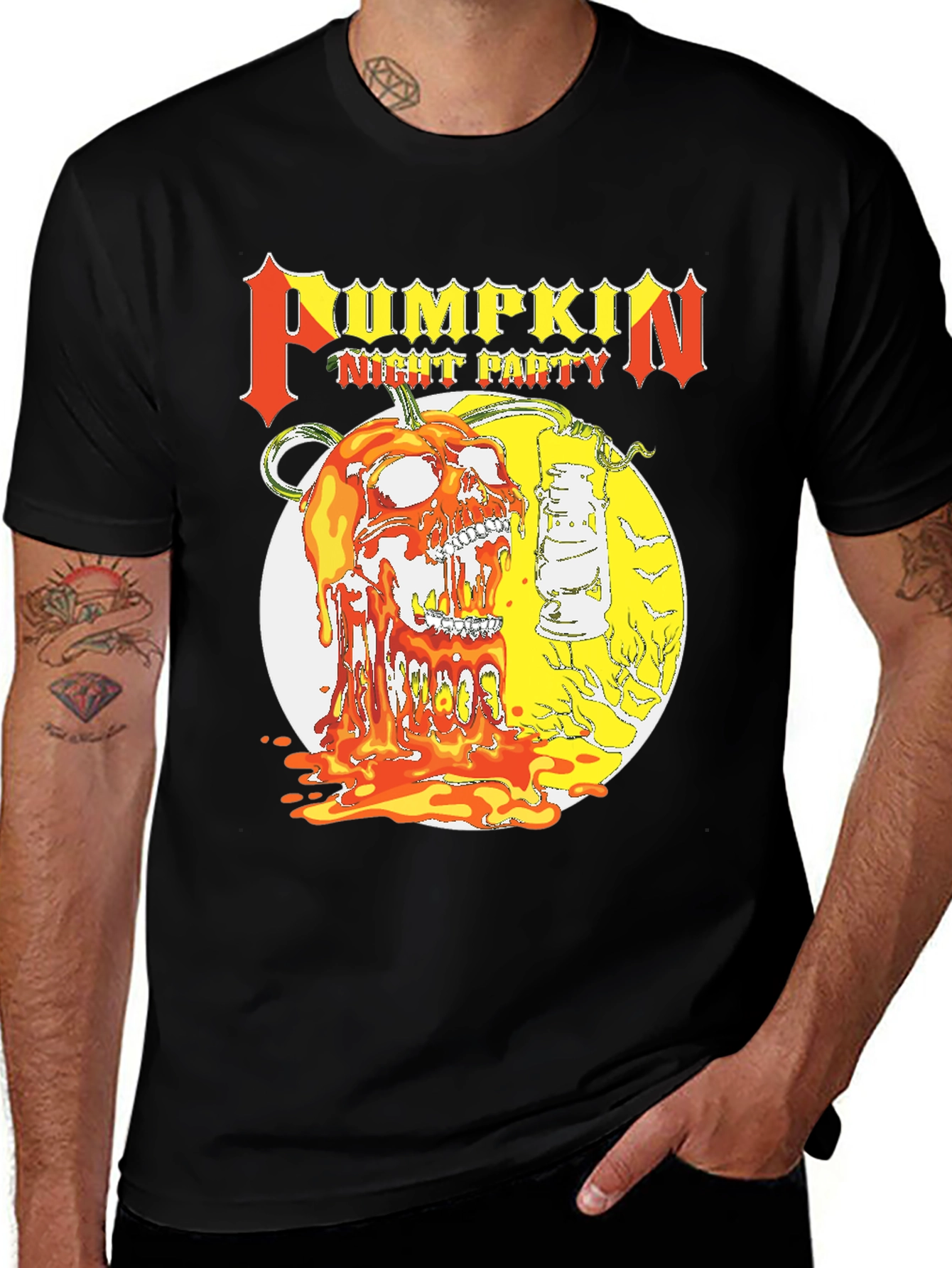Pumpkin Night Party Graphic Tee