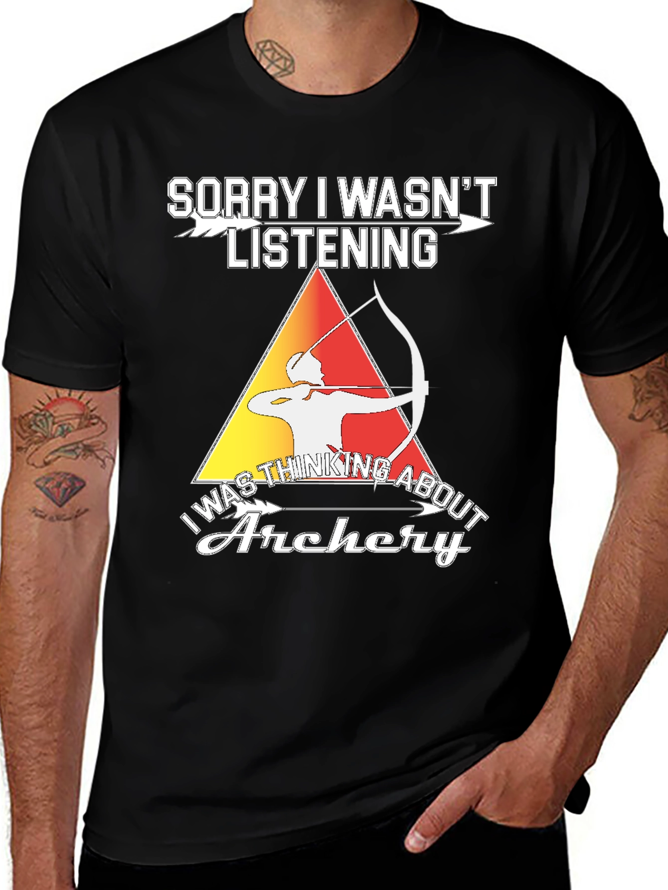Variant 30 of Archery Lover's T-Shirt - Sorry I Wasn't Listening Tee