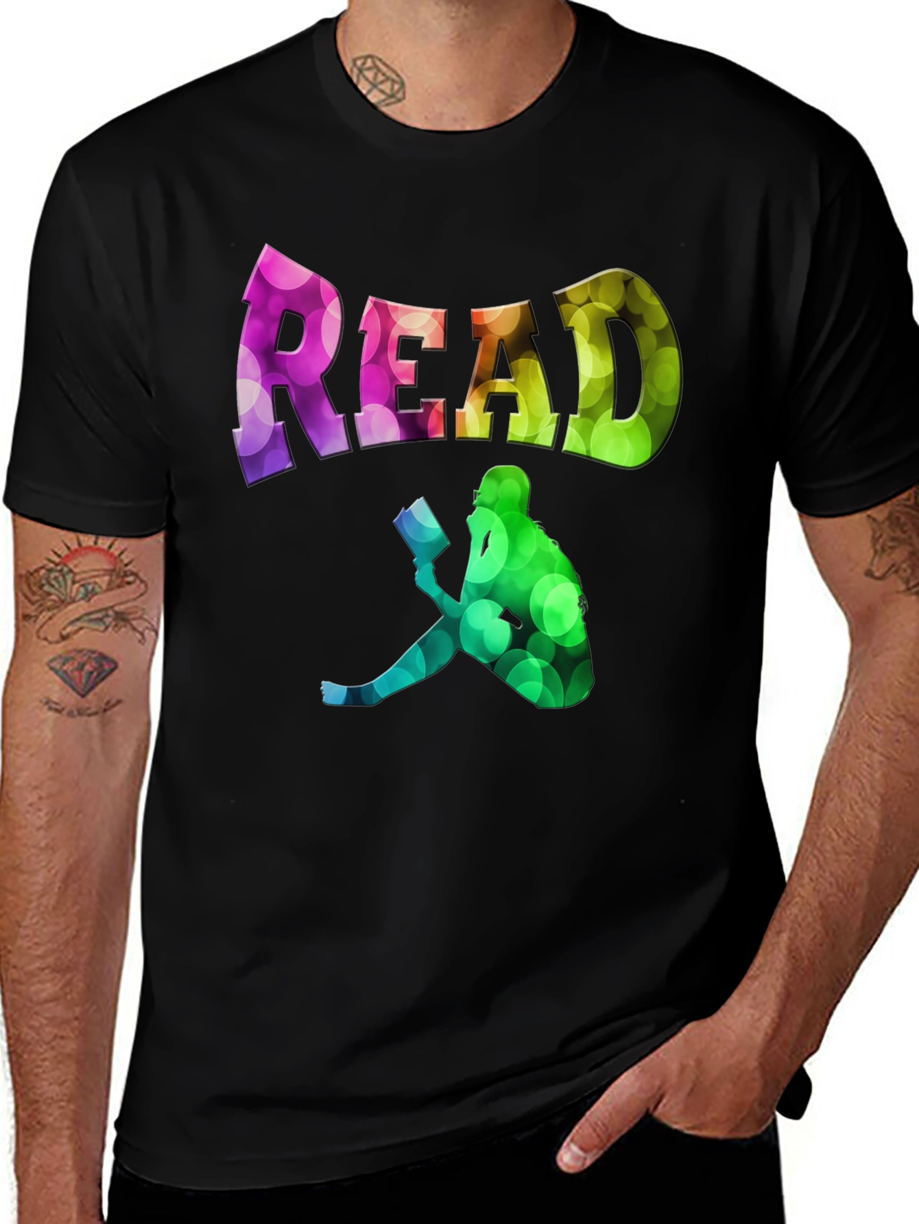 Variant 9 of Read Colorful Graphic Tee