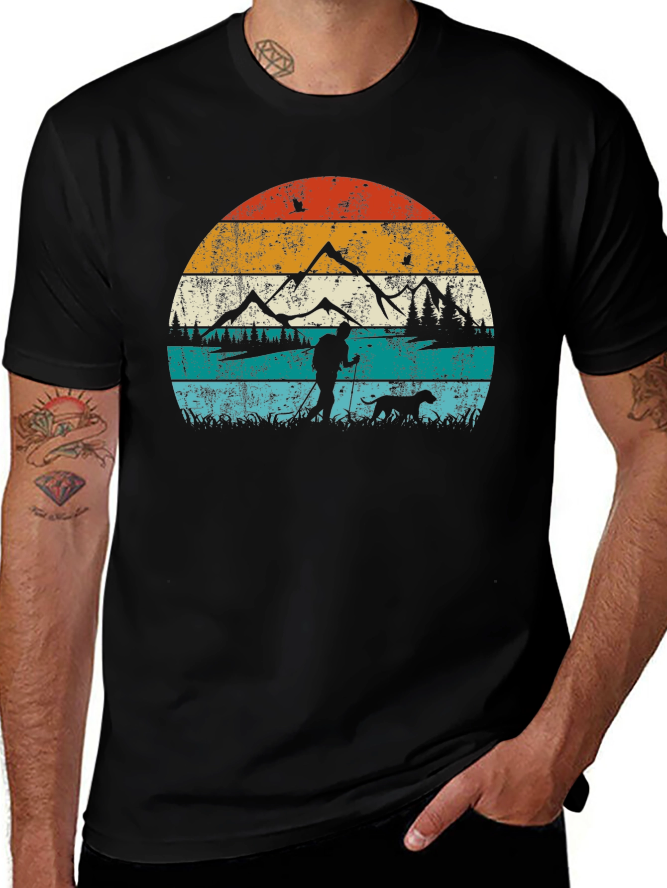 Variant 14 of Retro Hiking Adventure T-Shirt