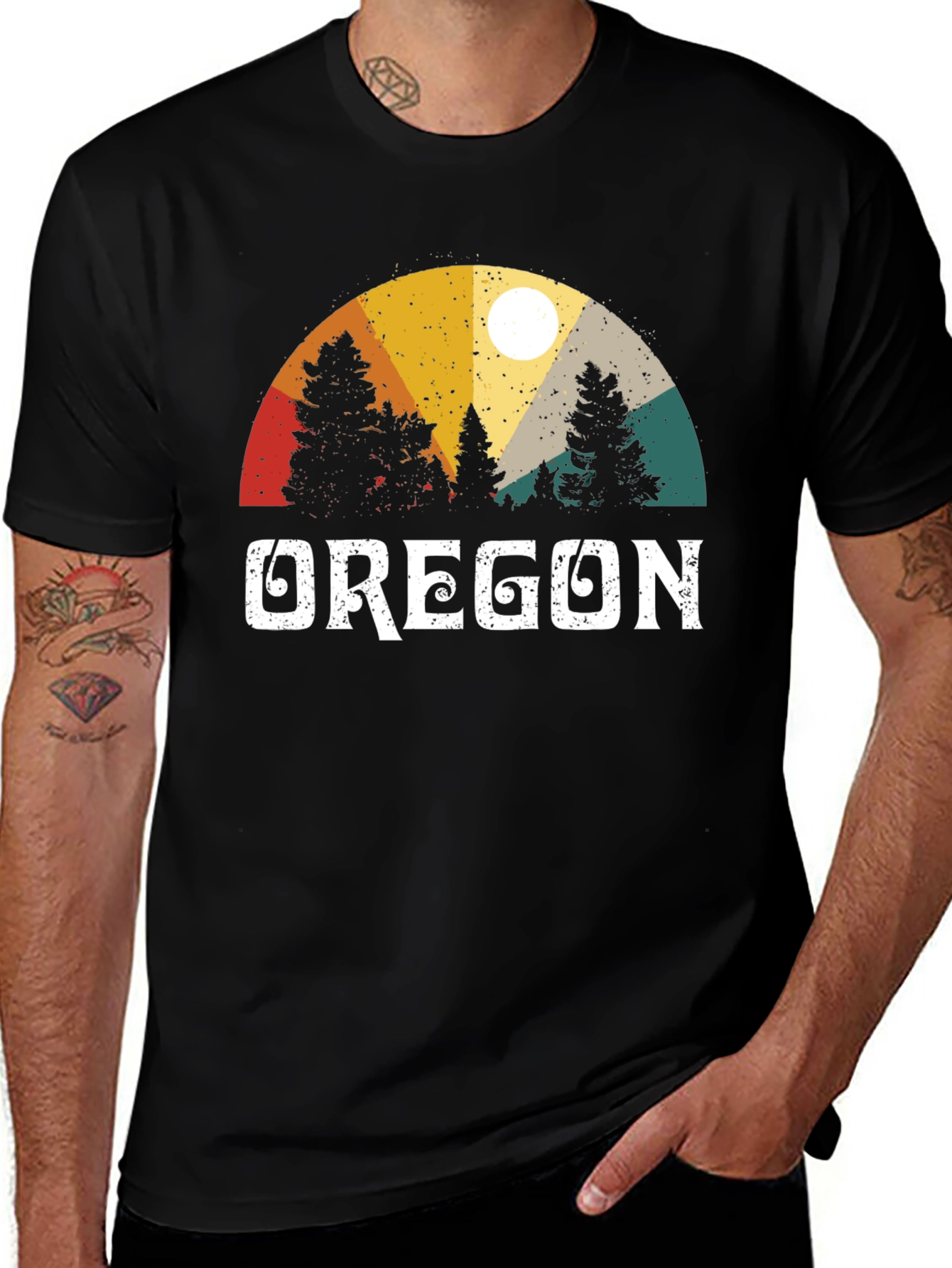 Vintage Oregon Graphic T-Shirt - Nature Lover Apparel