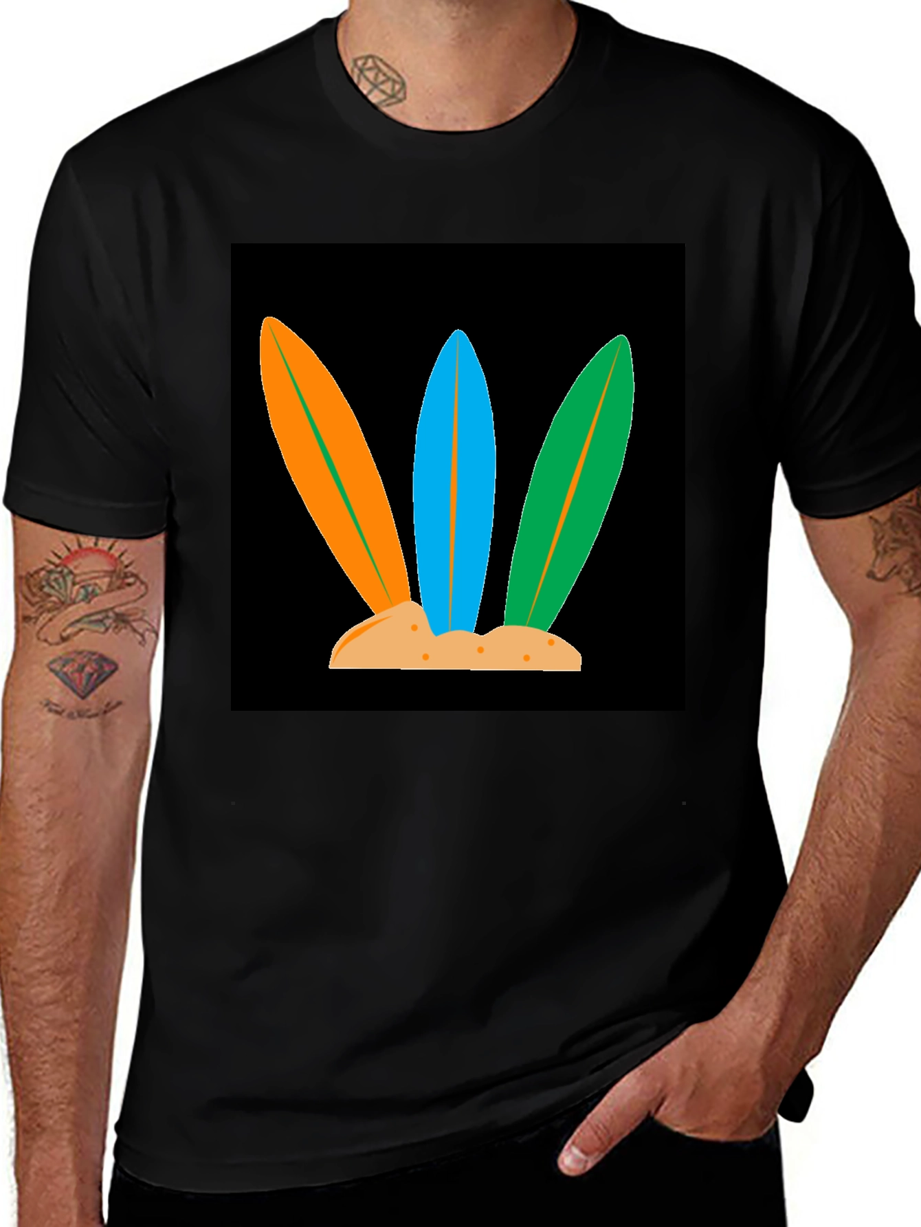 Variant 29 of Surfboard Trio Graphic Tee