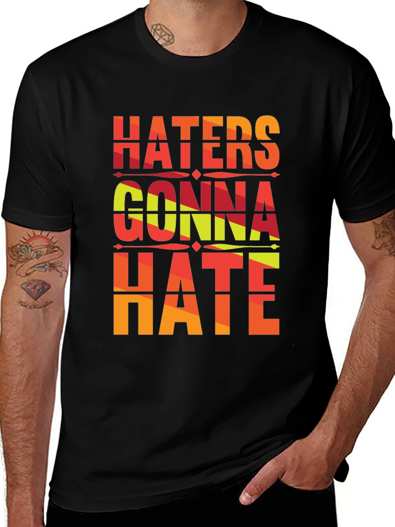 Variant 23 of Haters Gonna Hate Graphic Tee - Unisex