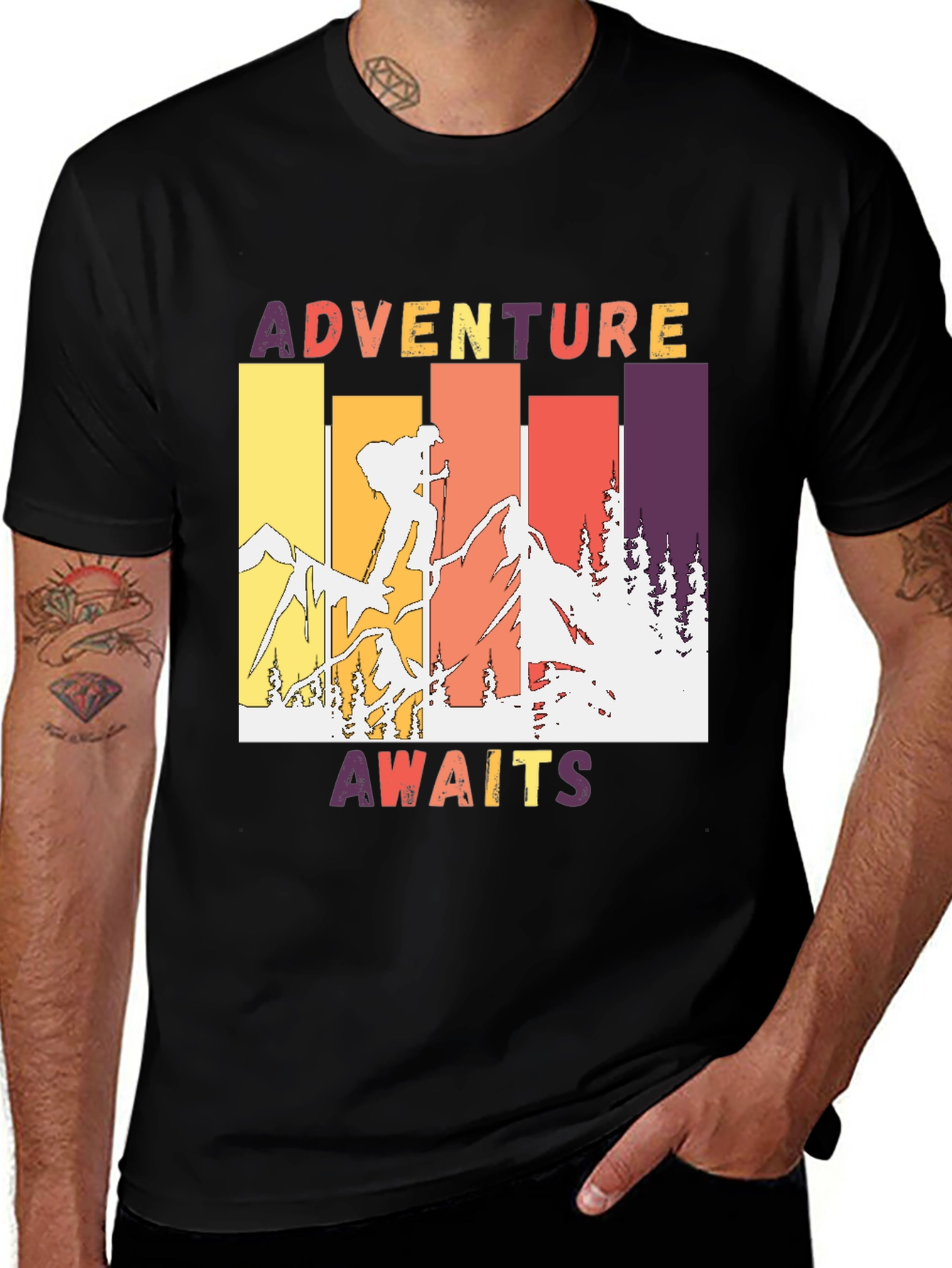 Variant 10 of Adventure Awaits Graphic Tee - Outdoor Theme