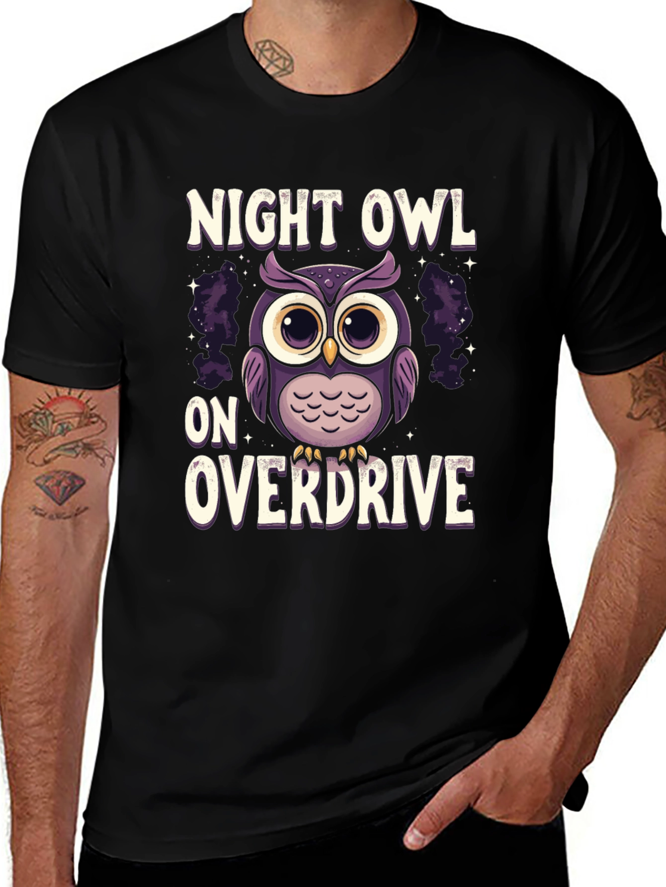 Variant 27 of Night Owl on Overdrive Graphic Tee
