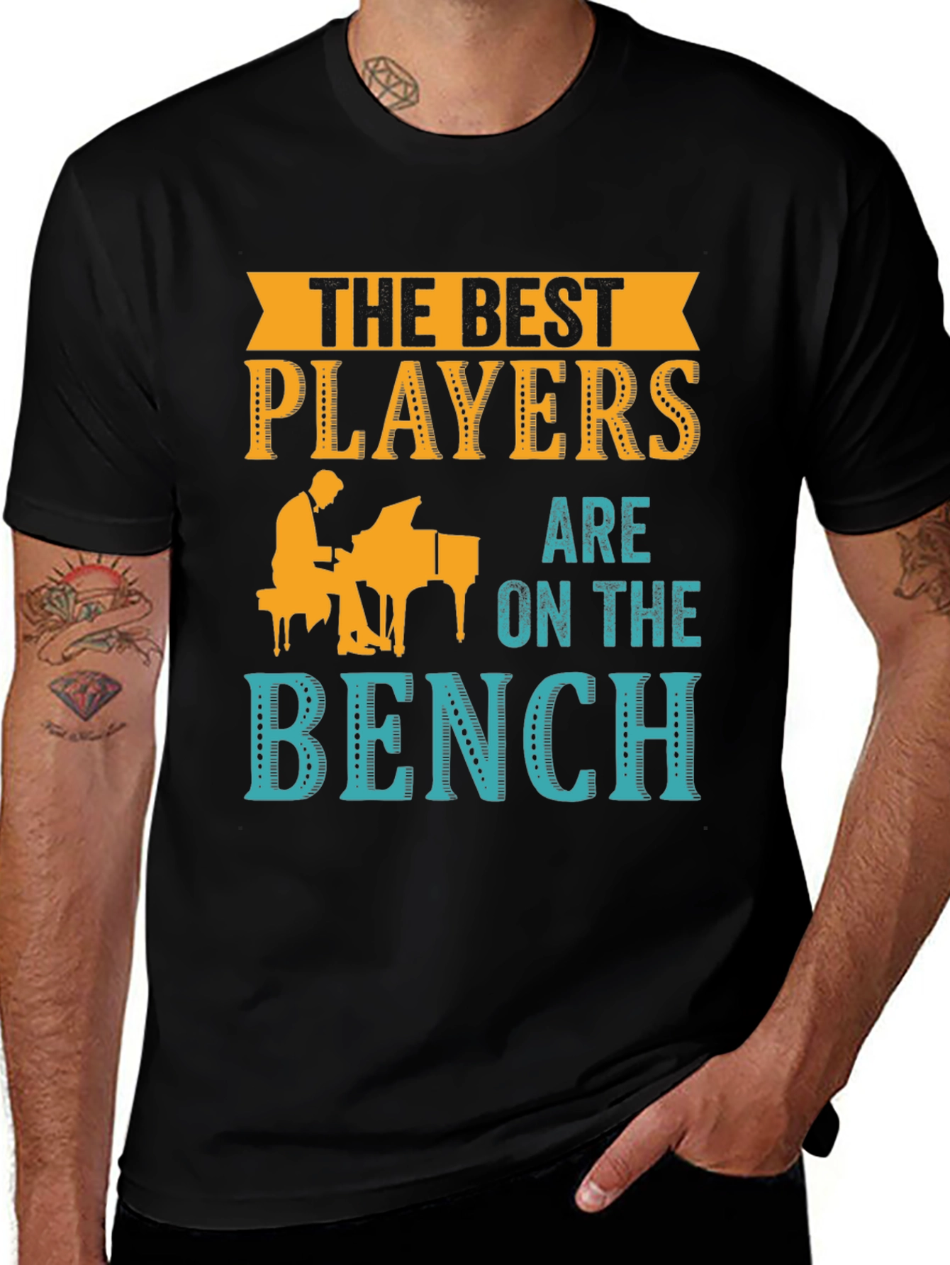 Variant 22 of The Best Players Bench T-Shirt: Music Lover Tee