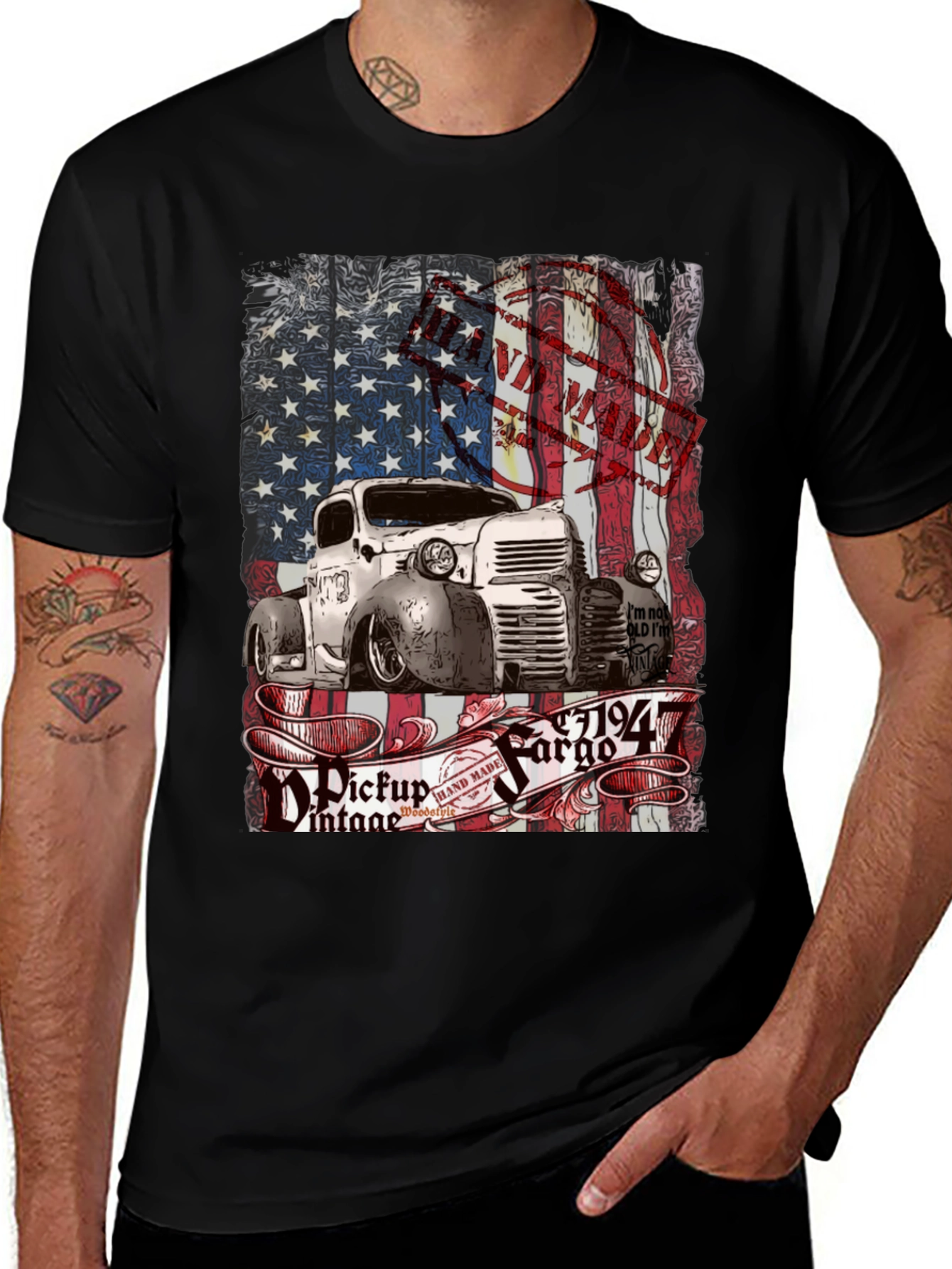 Variant 19 of Vintage 1947 Fargo Pickup Truck Graphic T-Shirt