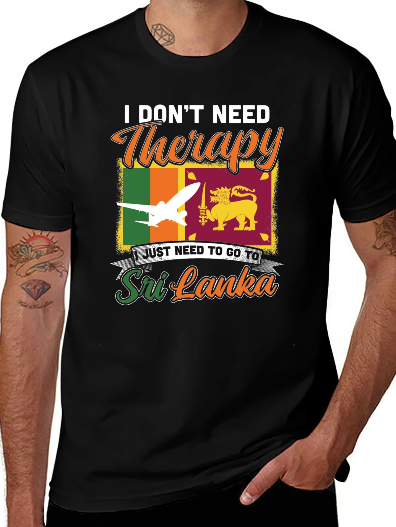 Sri Lanka Travel T-Shirt: No Therapy Needed