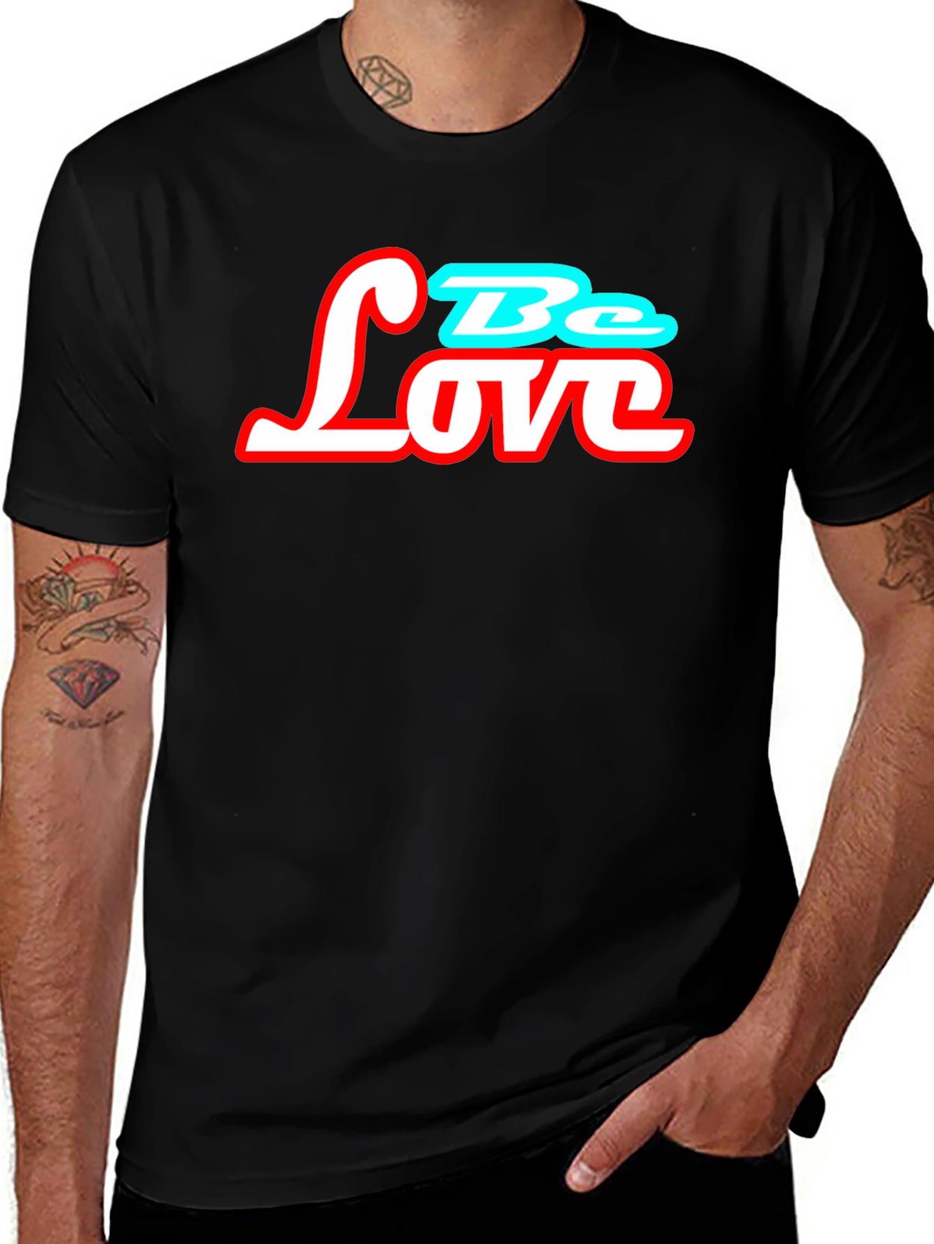 Variant 3 of Be Love Graphic T-Shirt - Trendy Casual Tee