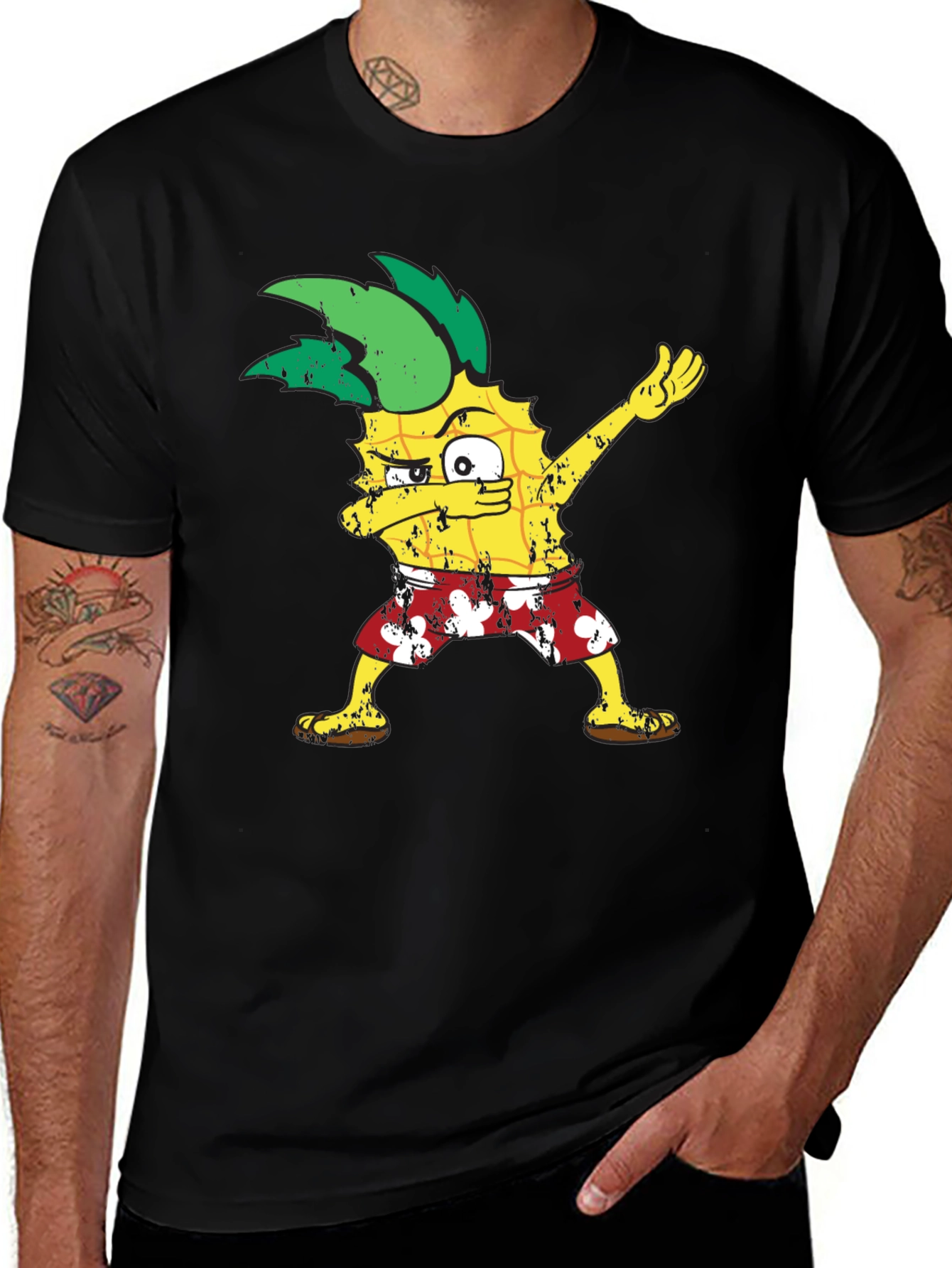 Variant 5 of Dabbing Pineapple Graphic Tee