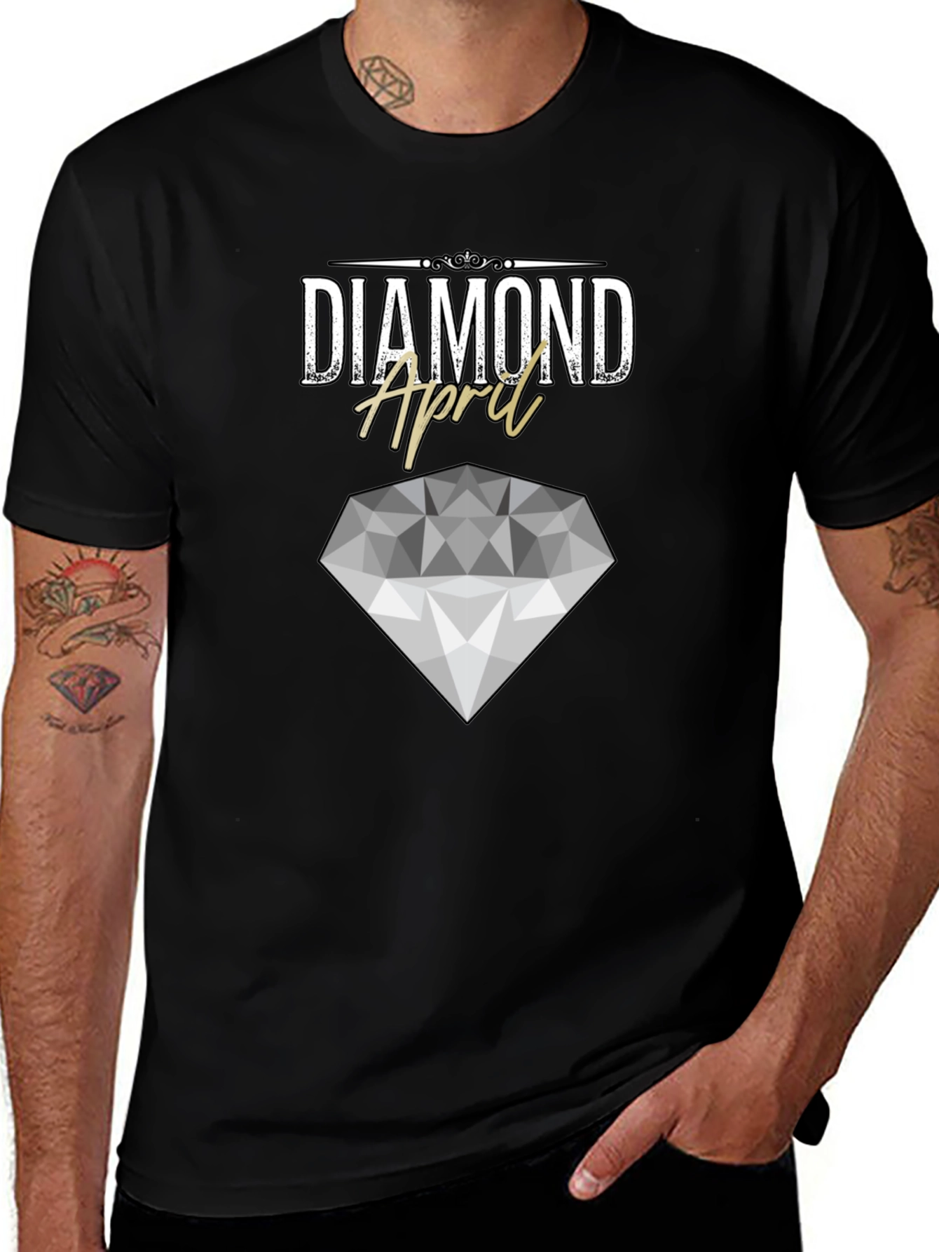 Variant 24 of Diamond April Birthday T-Shirt