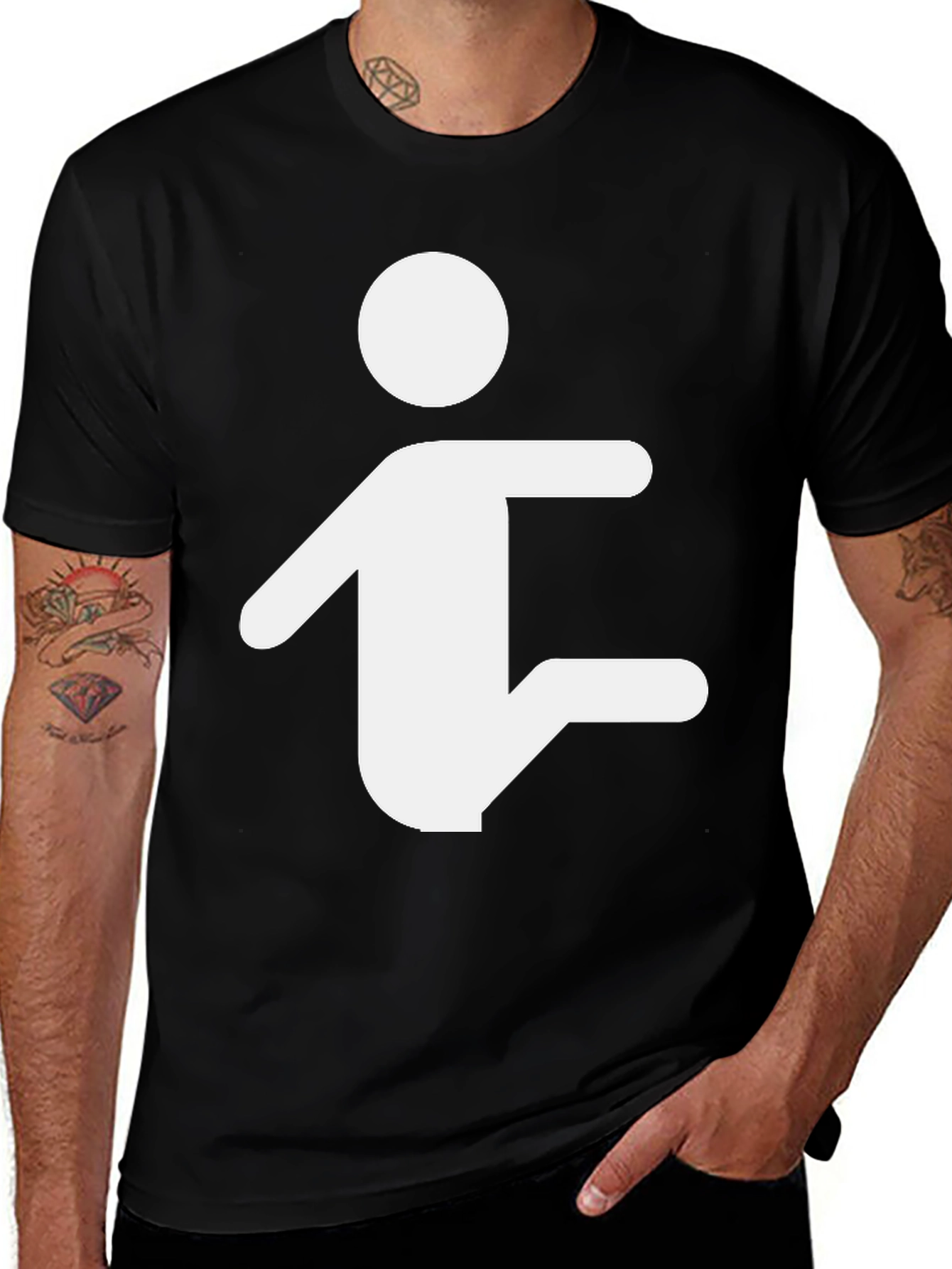 Variant 22 of Stick Figure Yoga Pose Graphic T-Shirt
