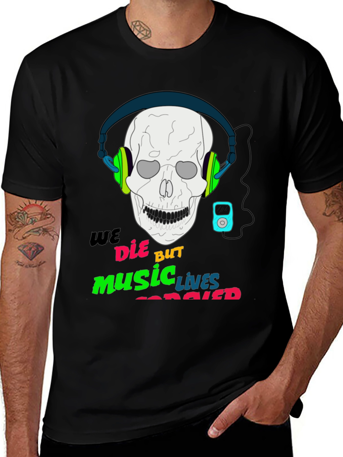 Black Music Never Dies T-Shirt main image