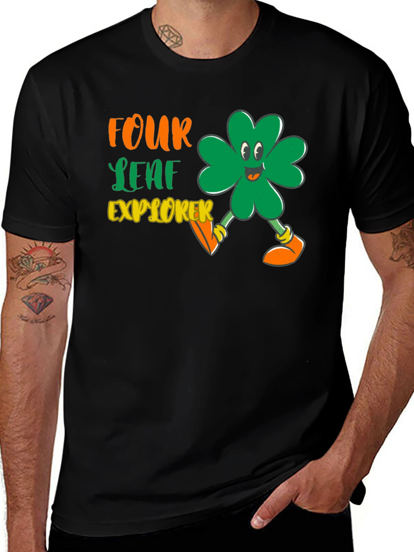 Four Leaf Explorer Graphic Tee - St. Patrick's Day Apparel