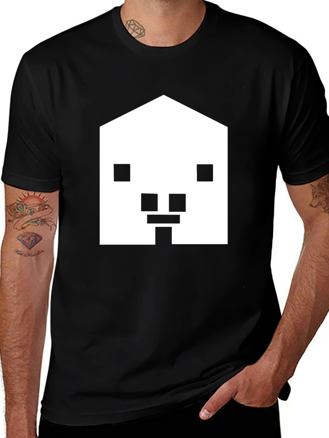 Variant 17 of Minimalist Graphic Tee - Dog House Design