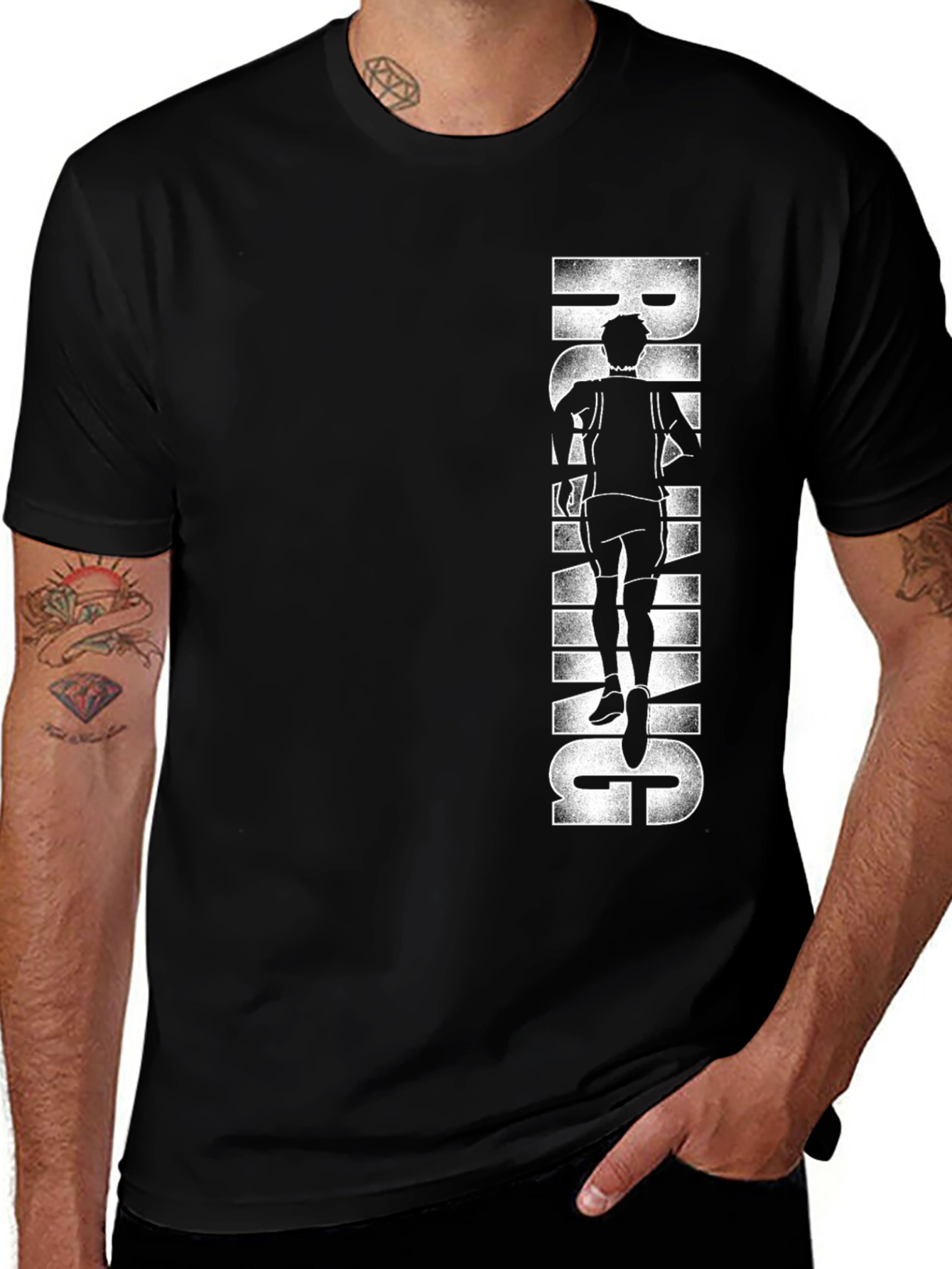 Variant 28 of Running Silhouette Graphic Tee - Active Lifestyle Apparel