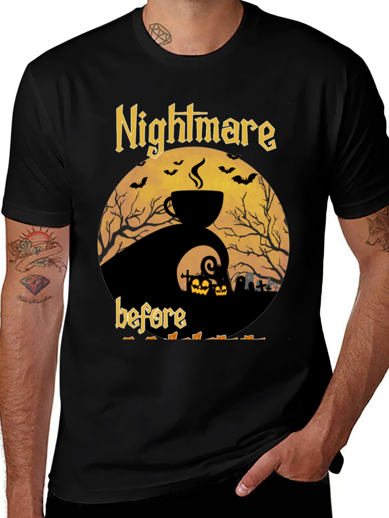 Nightmare Before Coffee Halloween T-Shirt