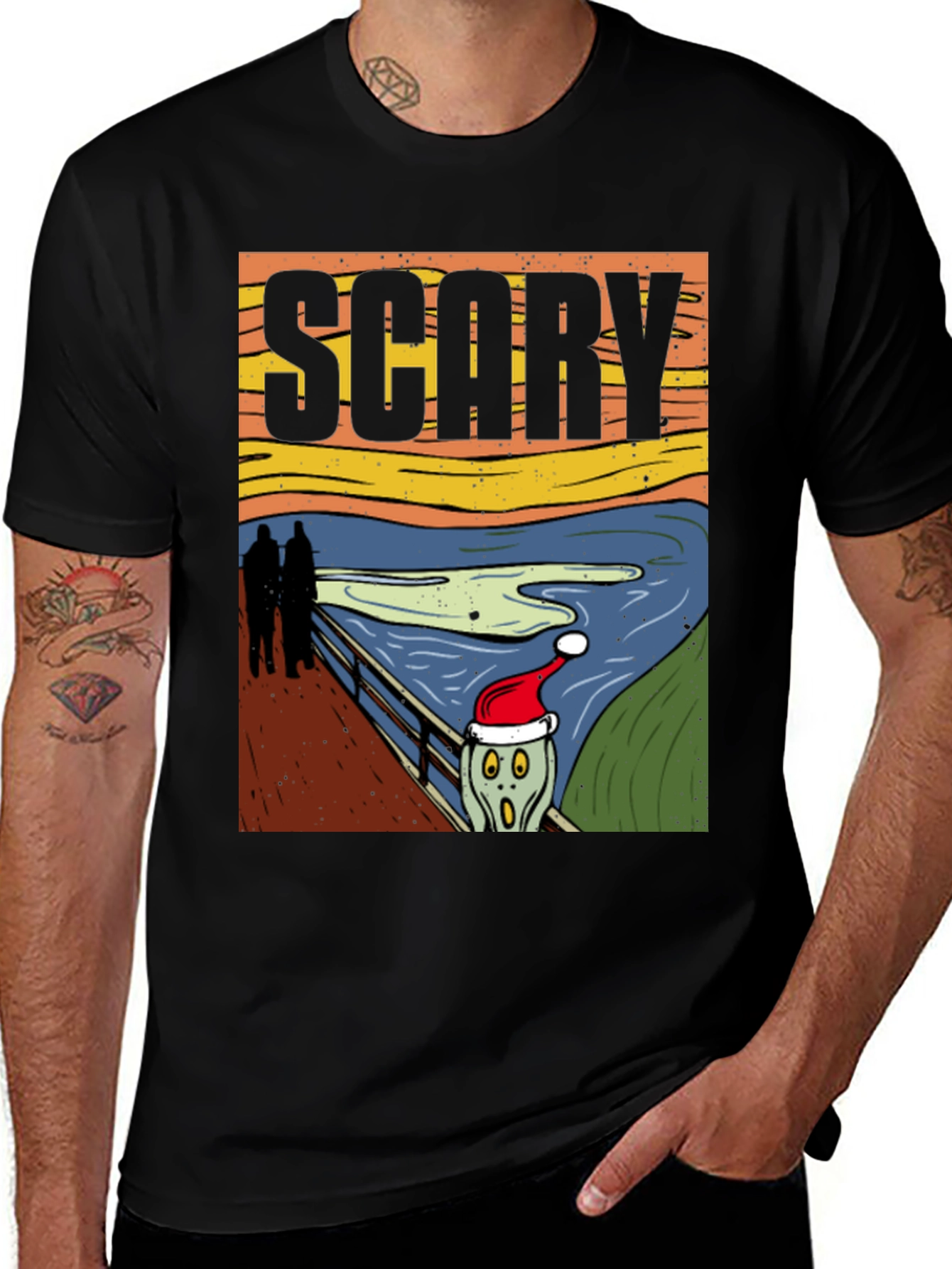 Variant 23 of Scary Christmas Scream T-Shirt